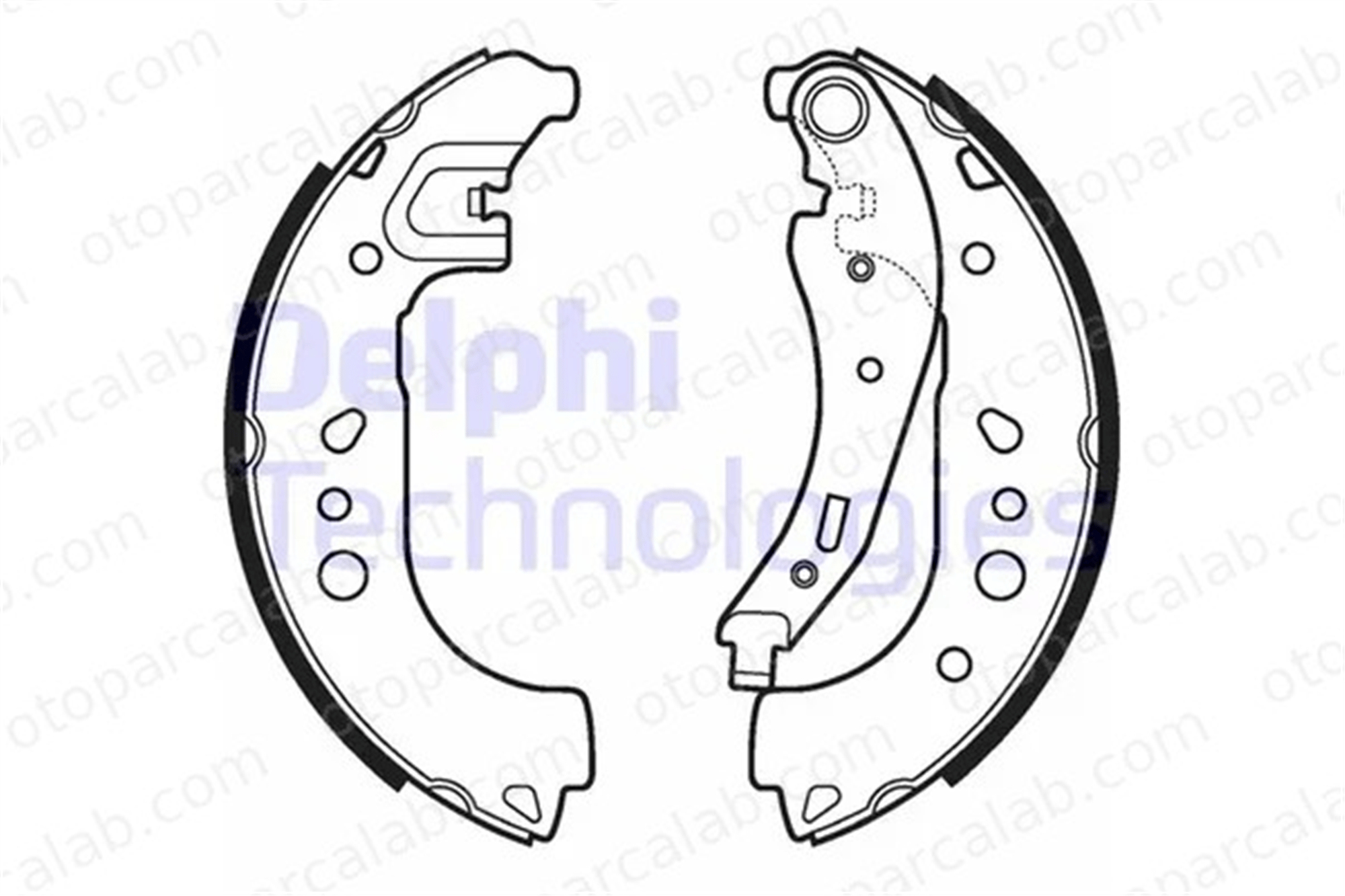 DELPHI LS2109 Fren Pabuçlu Balata Arka RENAULT TWINGO III SMART FORFOUR Hatchback 440609081R 4534230200