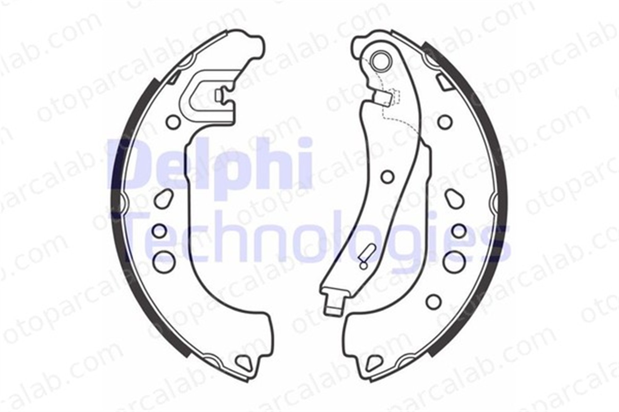 DELPHI LS2149 Fren Pabuçlu Balata Arka SEAT IBIZA V ARONA 2Q0698525A 2Q0698525C