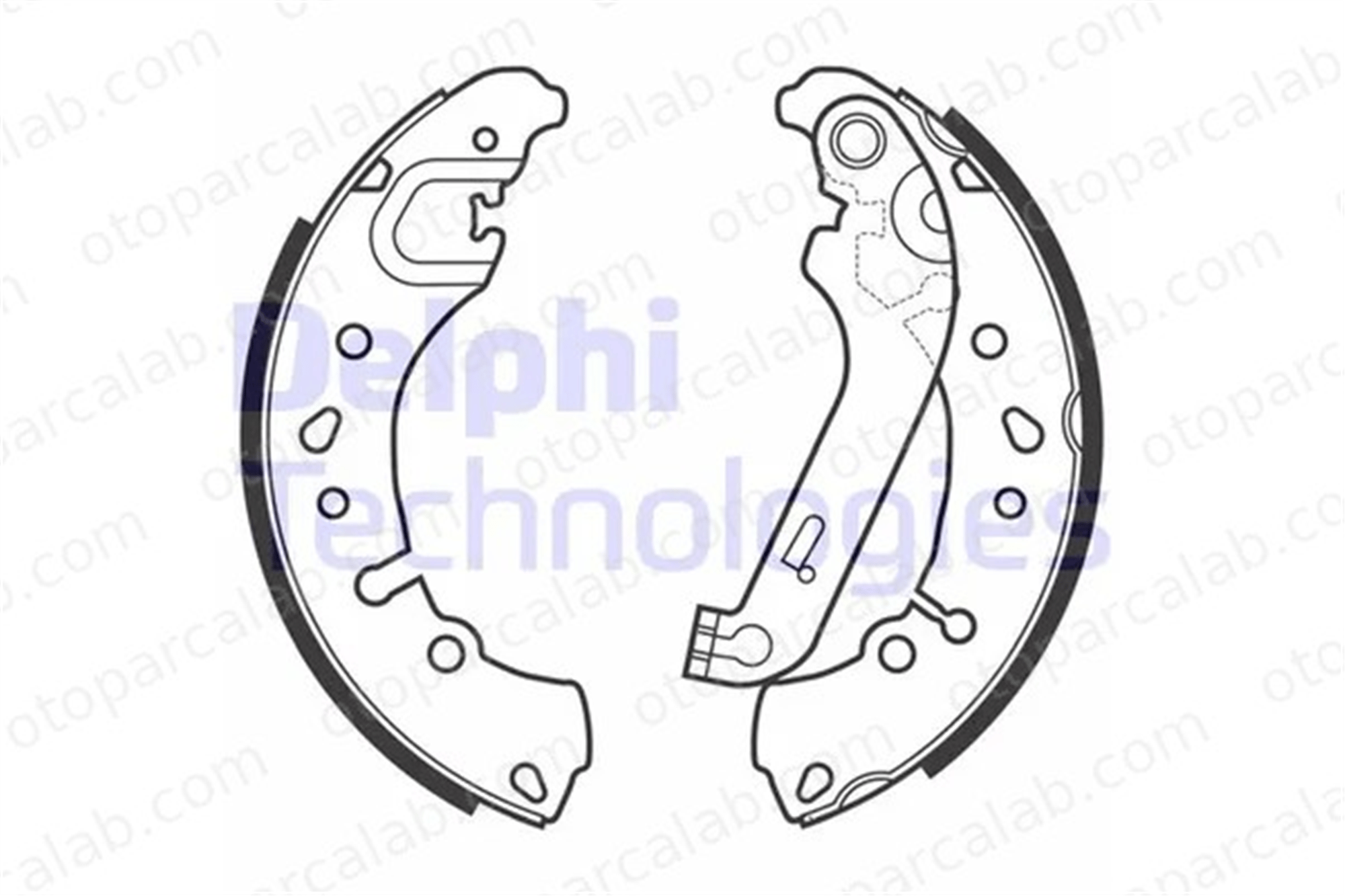 DELPHI LS2151 Fren Pabuçlu Balata Arka FORD FIESTA VII FIESTA VII Van 2112555 KTH1BC2200AB