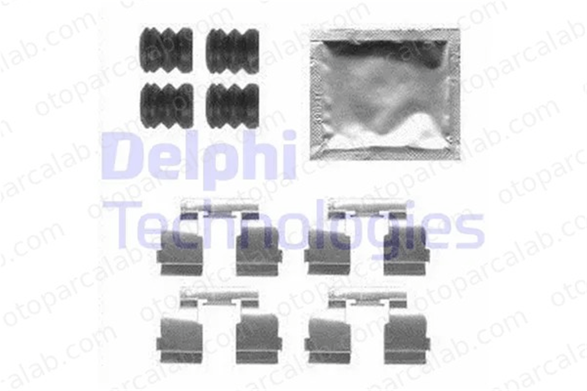 DELPHI LX0554 Fren Disk Balata Aksesuar Seti Ön RENAULT CLIO II DACIA LOGAN 7701210142