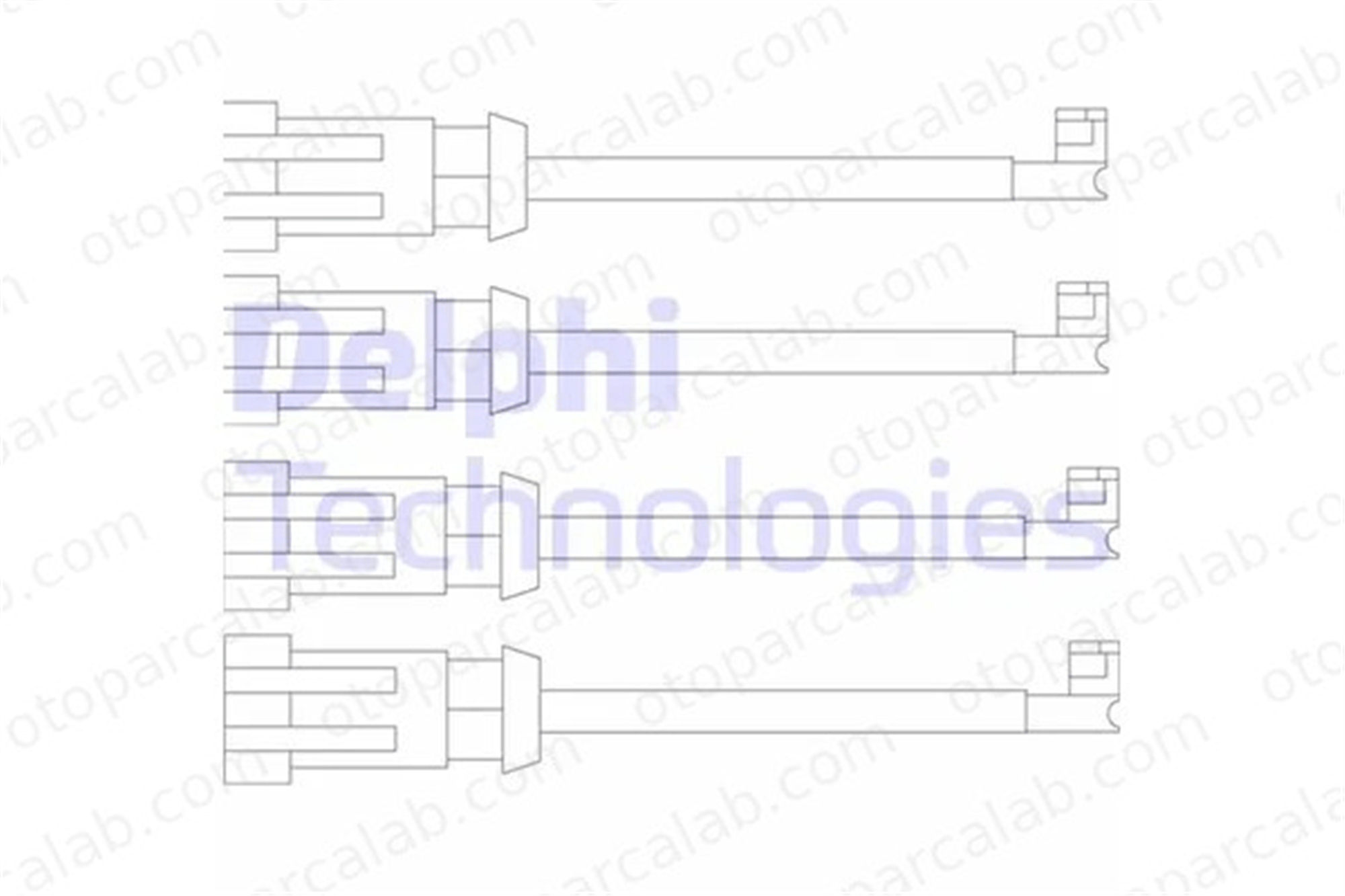 DELPHI LZ0189 Balata İkaz Kablosu Ön IVECO DAILY III Panelvan/Van DAILY III Platform şasi 1908407 42548203