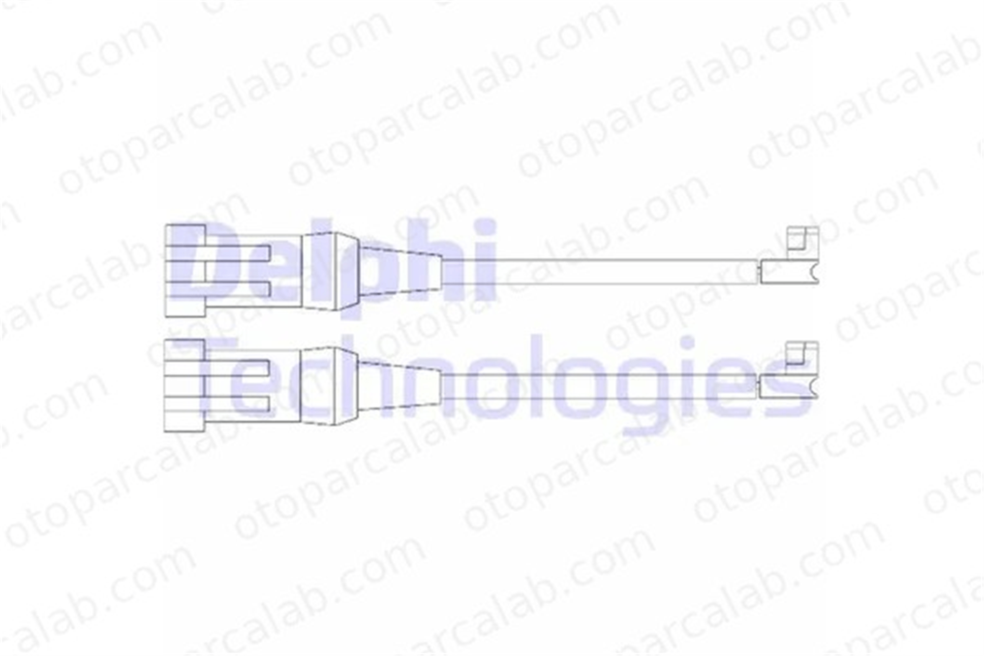 DELPHI LZ0202 Balata İkaz Kablosu Ön IVECO DAILY IV Platform şasi DAILY III Panelvan/Van LZ0202 2992393