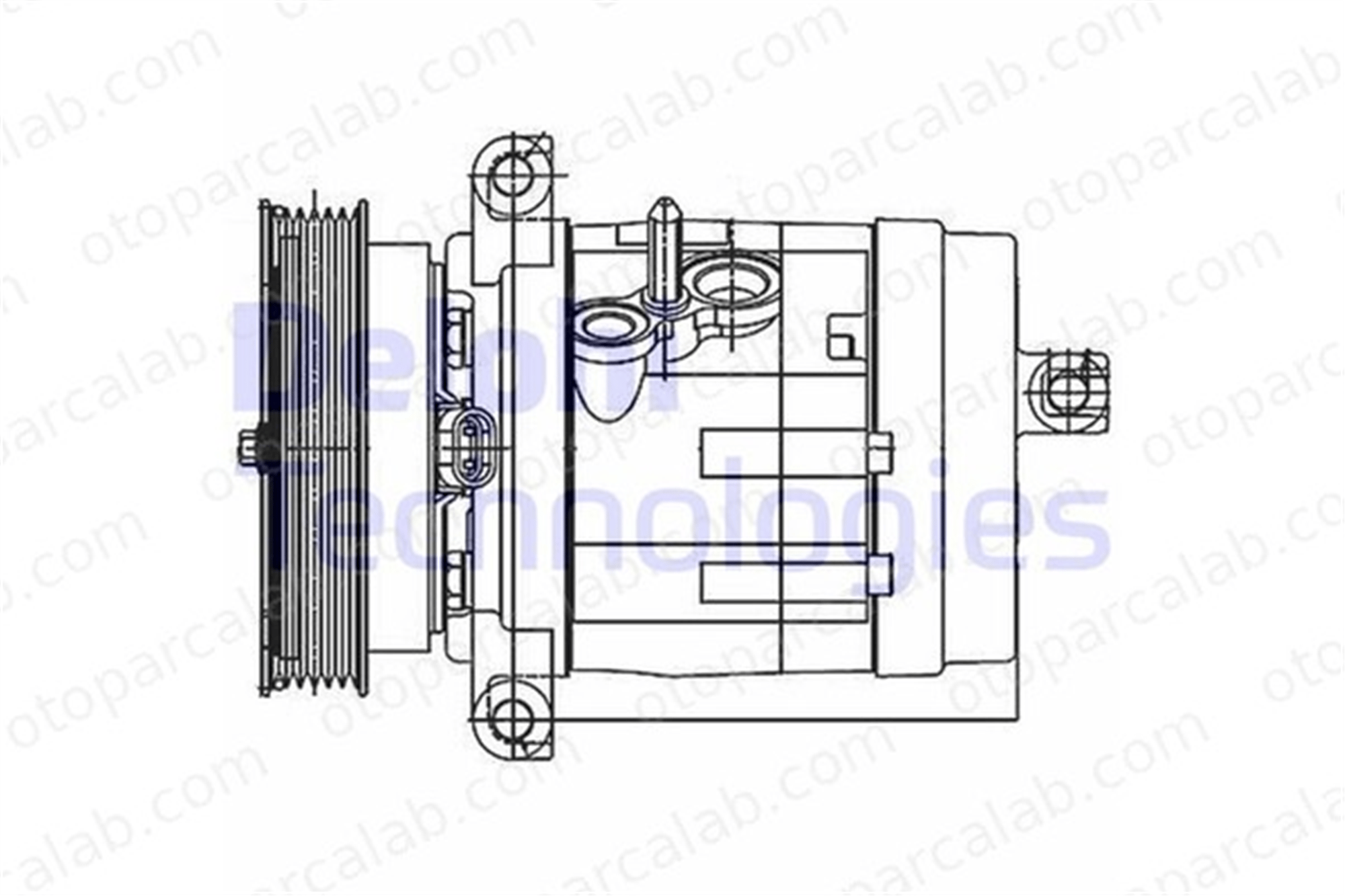 DELPHI TSP0155984 Klima Kompresörü CHEVROLET CAPTIVA 20910244 96629607