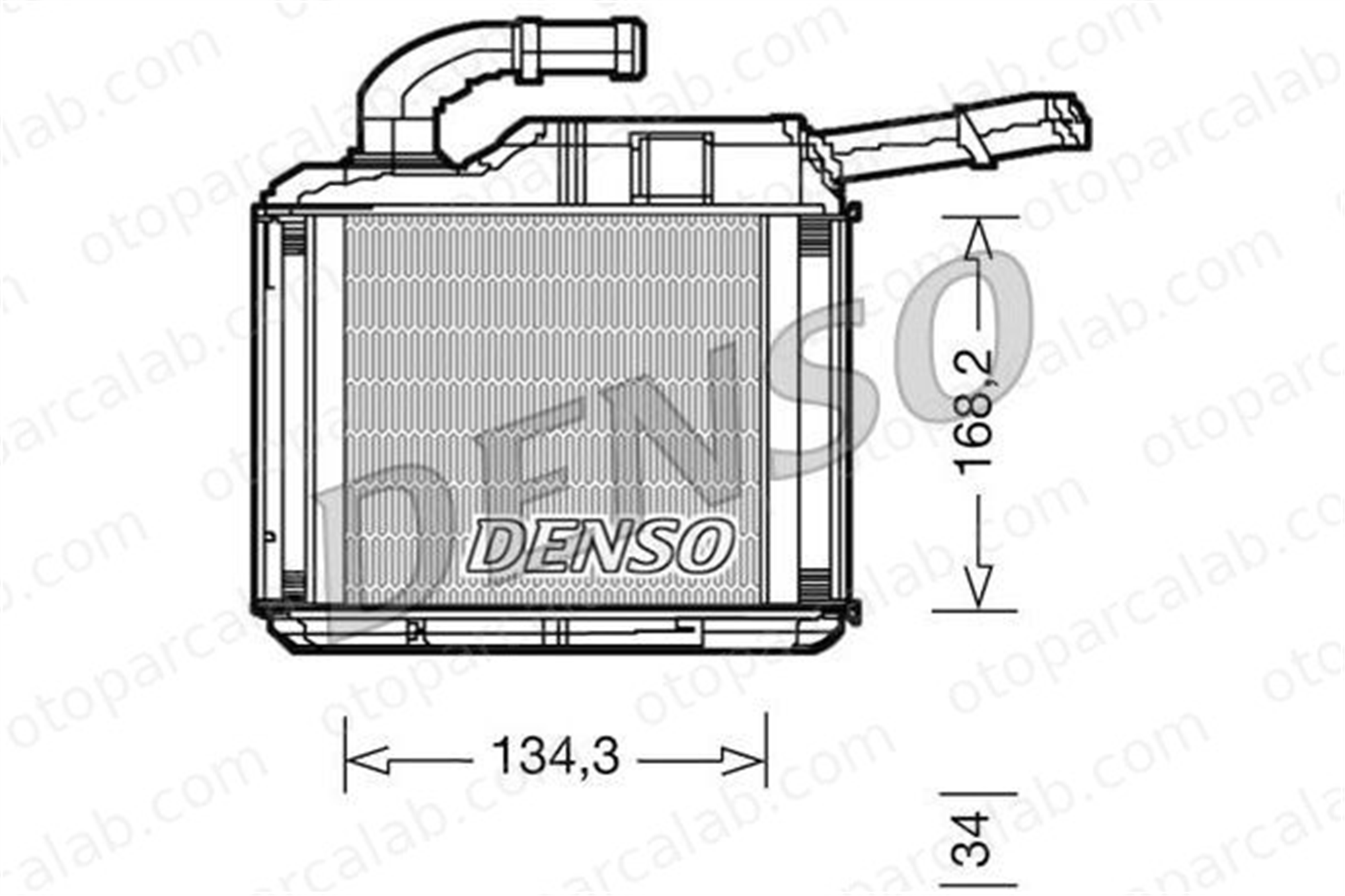 DELPHI TSP0525536 Kalorifer Radyatörü SEAT ALHAMBRA VW SHARAN 7H0819032