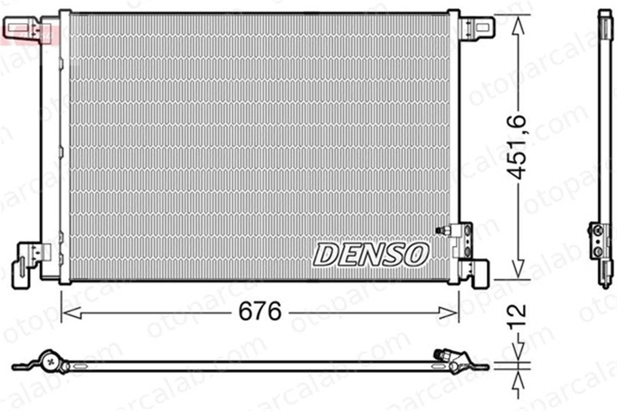 DENSO DCN02008 Klima Radyatörü AUDI Q7 A6 C8 4M0816421B