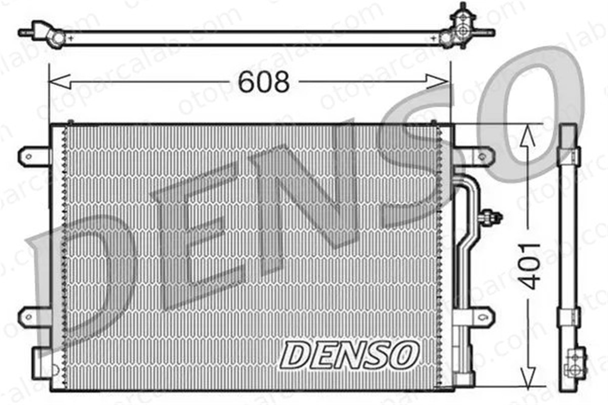 DENSO DCN02012 Klima Radyatörü AUDI A4 B7 A4 B7 Avant 8E0260403T 8E0260401D