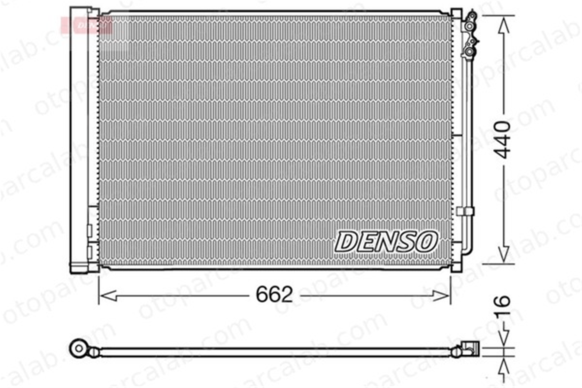 DENSO DCN05032 Klima Radyatörü BMW 5 5 Touring 64509109723 64509149395
