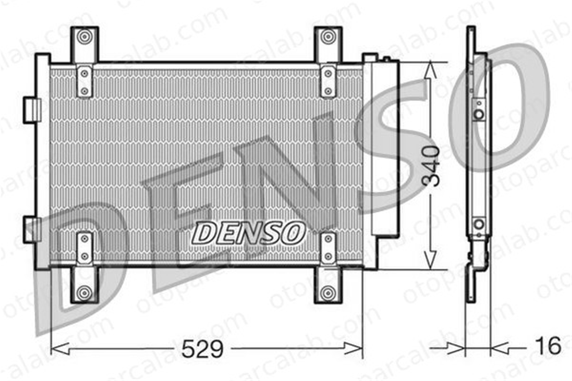 DENSO DCN09049 Klima Radyatörü FIAT DUCATO Minibüs/Otobüs DUCATO Panelvan/Van 1347842080 6455EC