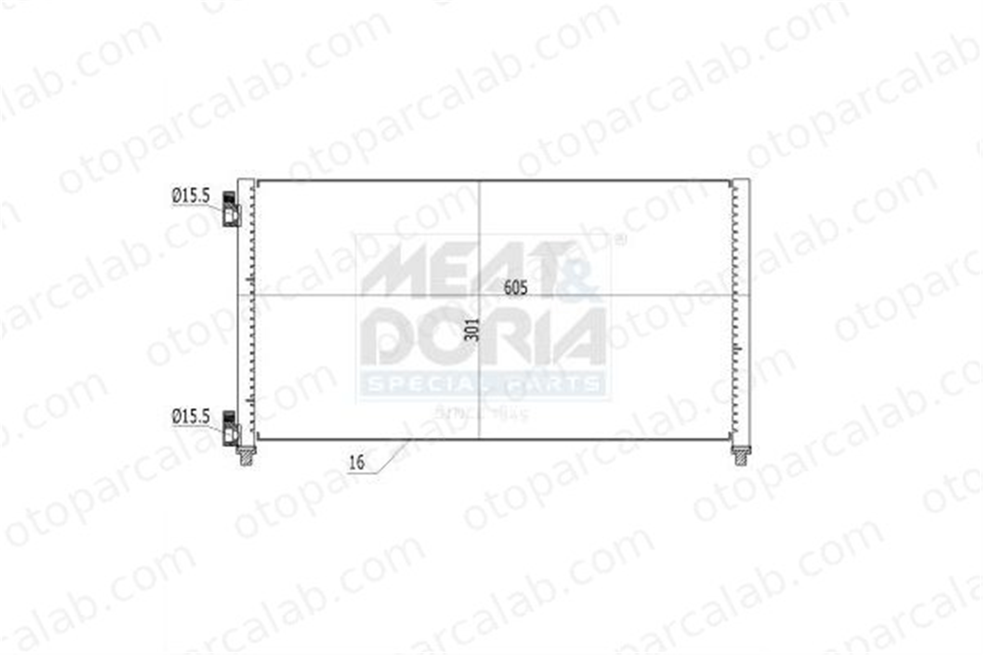 DENSO DCN09102 Klima Radyatörü FIAT DOBLO MPV DOBLO Kasa/büyük limuzin 46821270