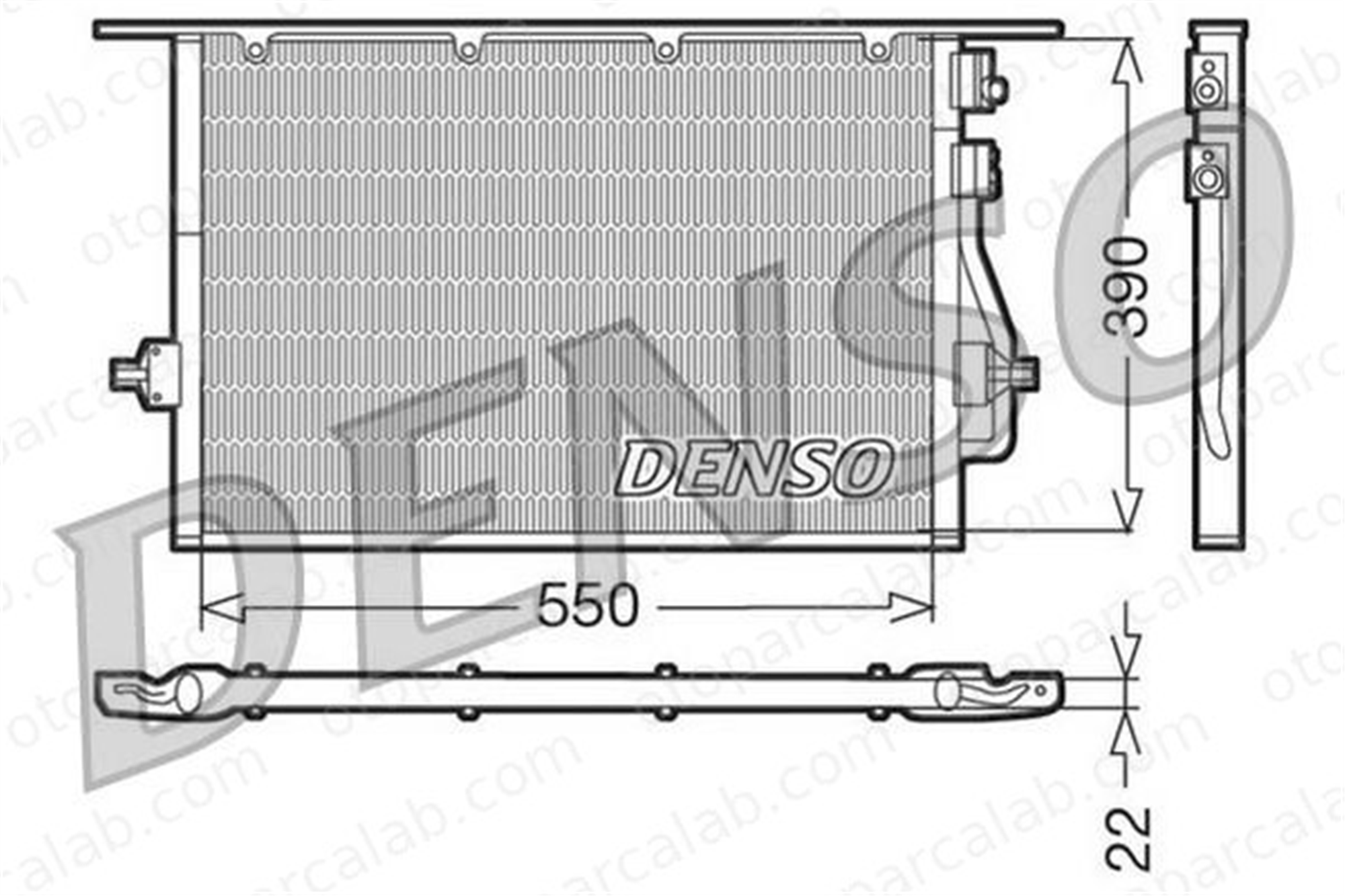 DENSO DCN10014 Klima Radyatörü FORD MONDEO II MONDEO II Sedan 4144369
