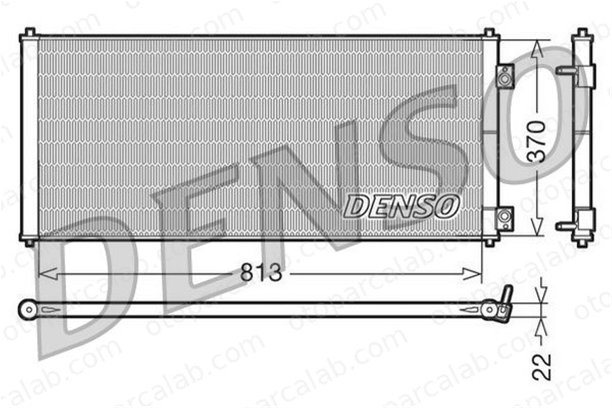 DENSO DCN10018 Klima Radyatörü FORD TRANSIT Panelvan/Van TRANSIT Platform şasi MEYC1H19710BB YC1H19710BB