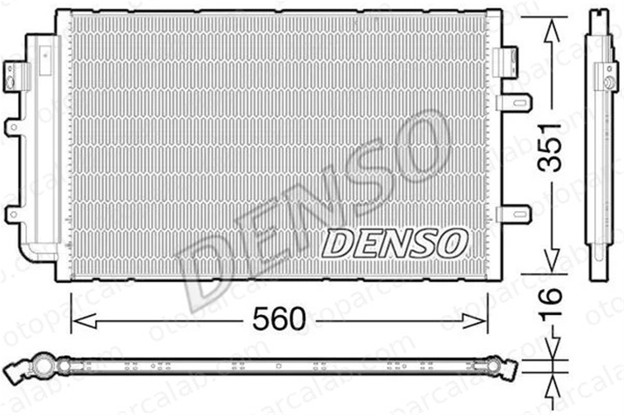 DENSO DCN12005 Klima Radyatörü IVECO DAILY VI Platform şasi DAILY VI Panelvan/Van DCN12005 5801255825