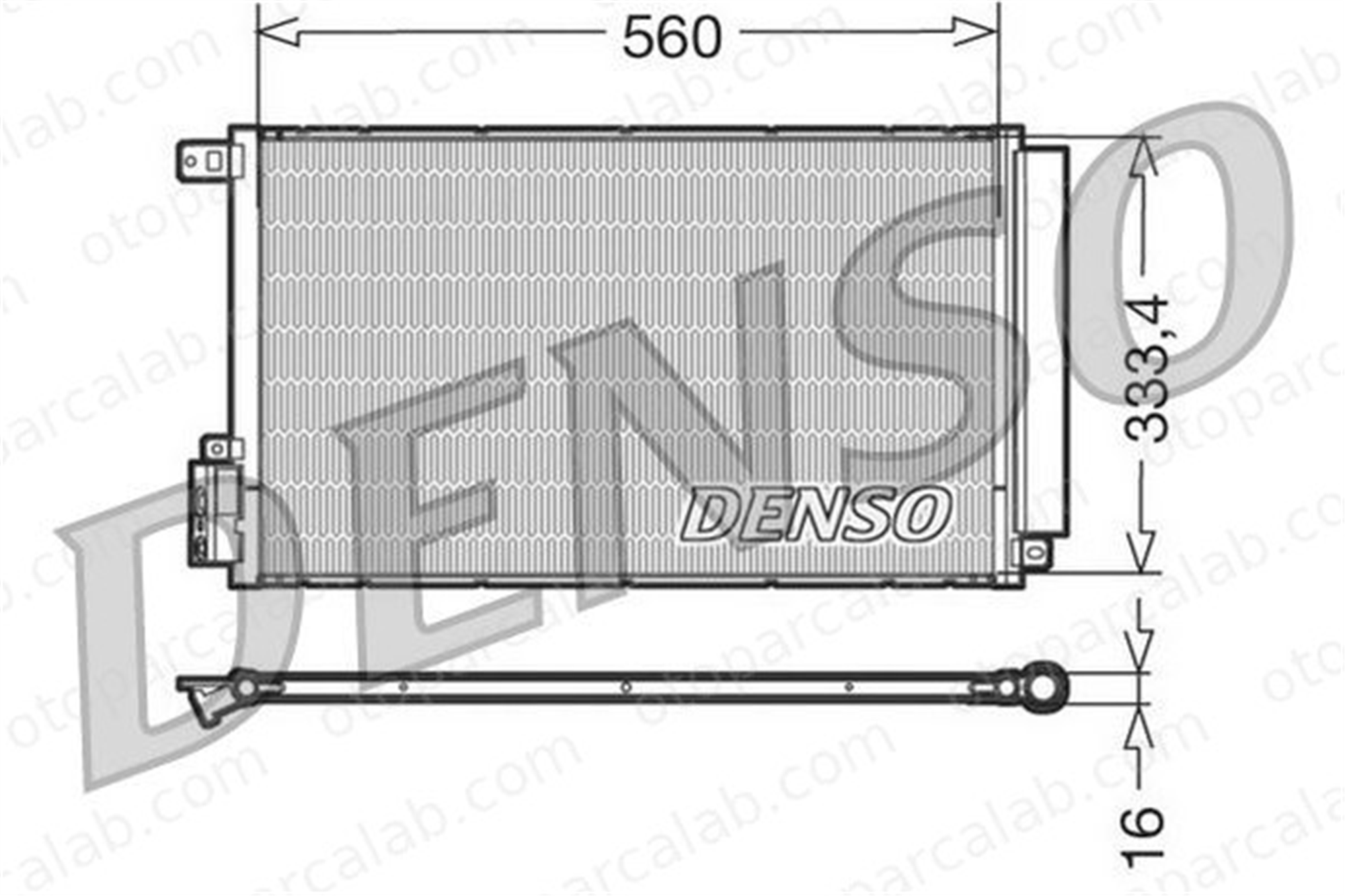 DENSO DCN13109 Klima Radyatörü ALFA ROMEO MITO FIAT DOBLO Cargo 50512105 50526514