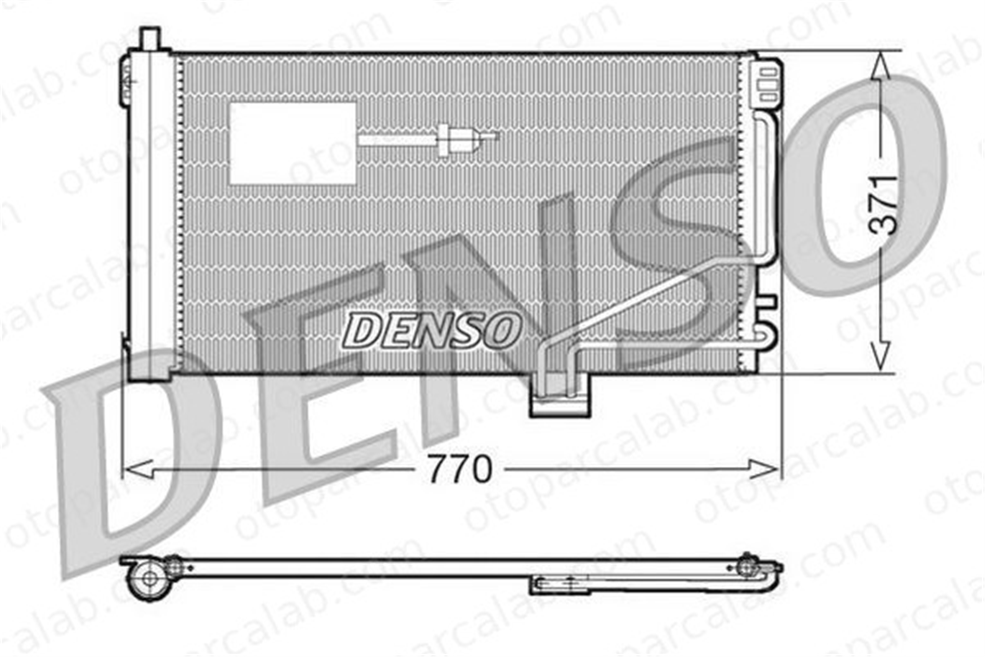 DENSO DCN17015 Klima Radyatörü MERCEDES-BENZ C-SERISI T-Model C-SERISI A2035001354 2035000154
