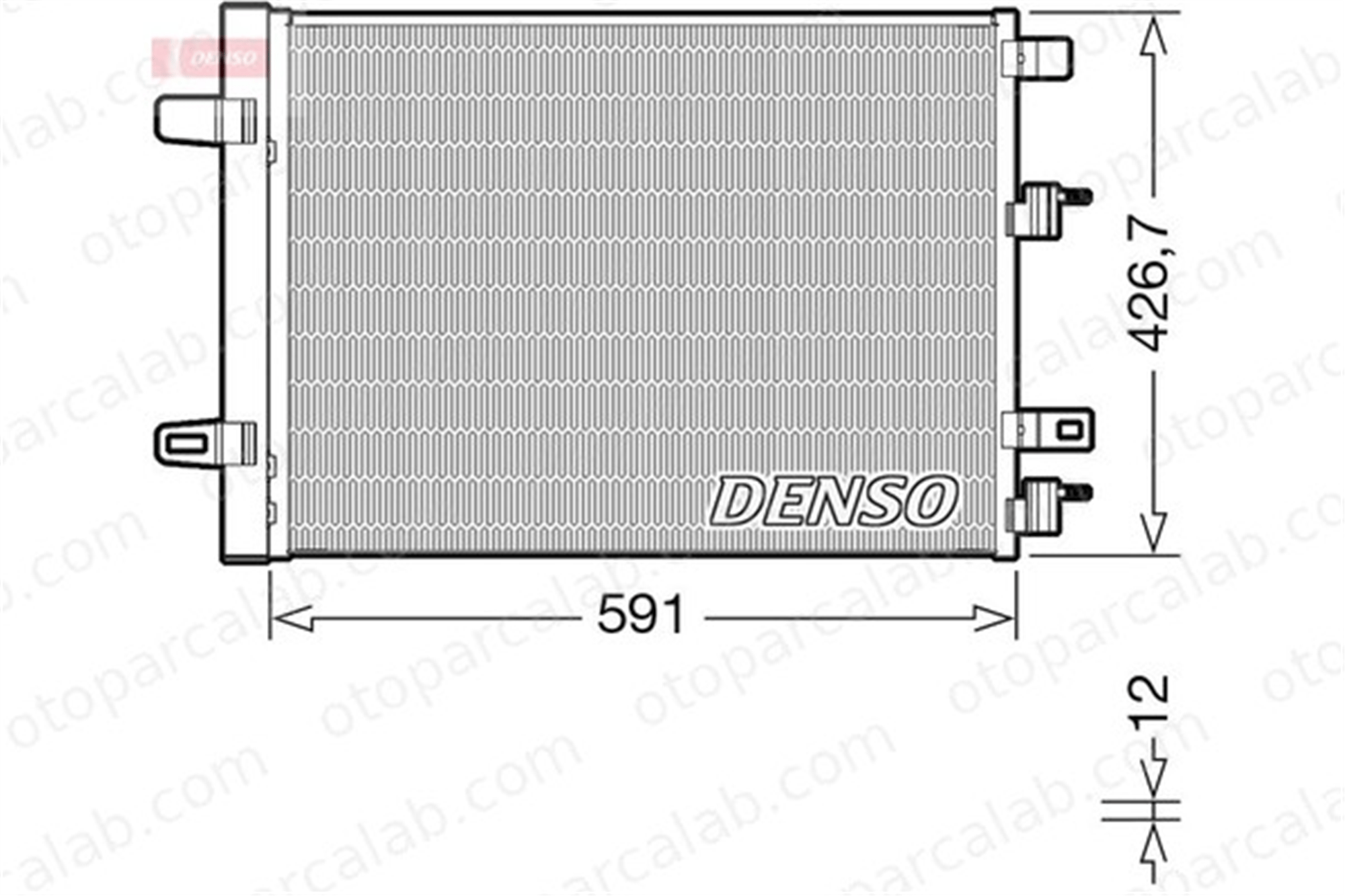 DENSO DCN17063 Klima Radyatörü MERCEDES-BENZ A-SERISI A-SERISI Sedan A2475000054 2475000054