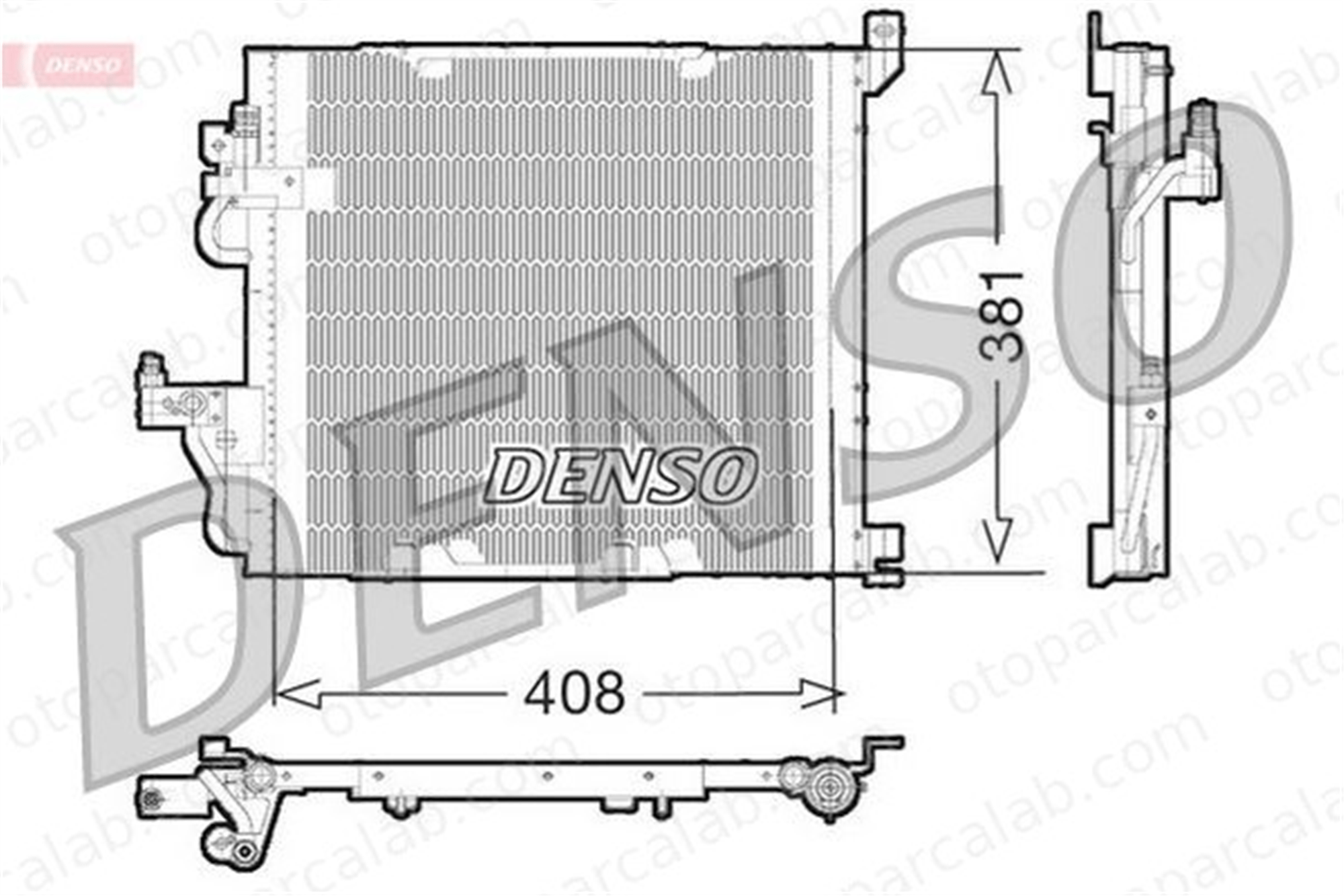 DENSO DCN20012 Klima Radyatörü OPEL ASTRA H ASTRA H Station wagon 13129195 93178961
