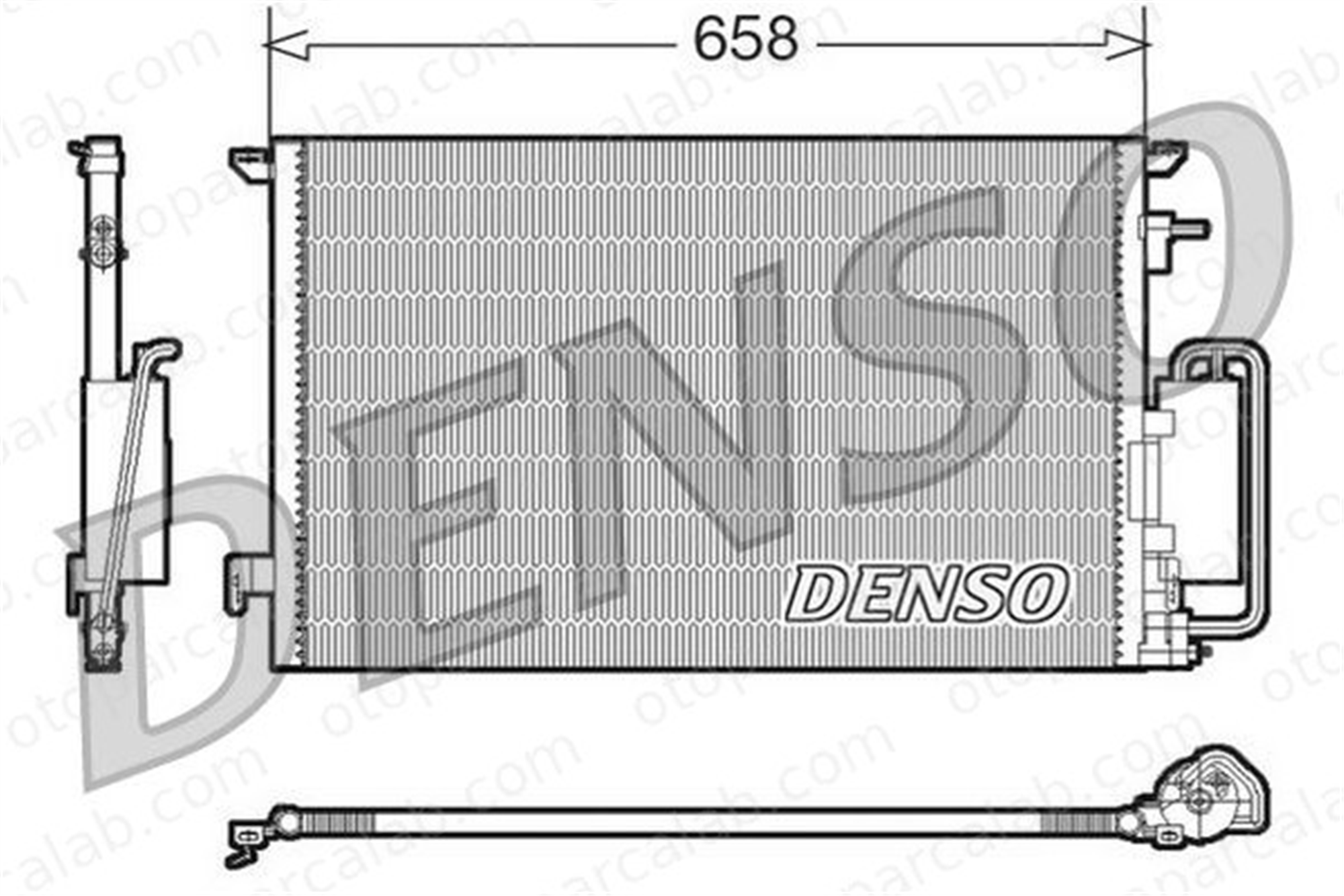 DENSO DCN20032 Klima Radyatörü OPEL VECTRA C VECTRA C GTS 13101839 1850076
