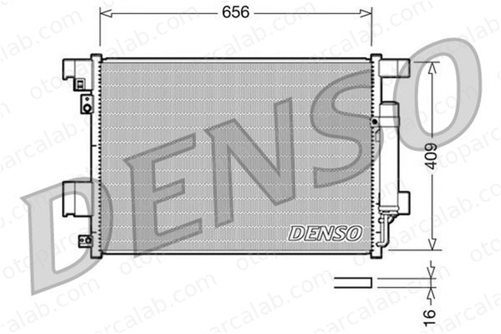 DENSO DCN21001 Klima Radyatörü MITSUBISHI ASX LANCER VIII Sportback 7812A030 1687853380
