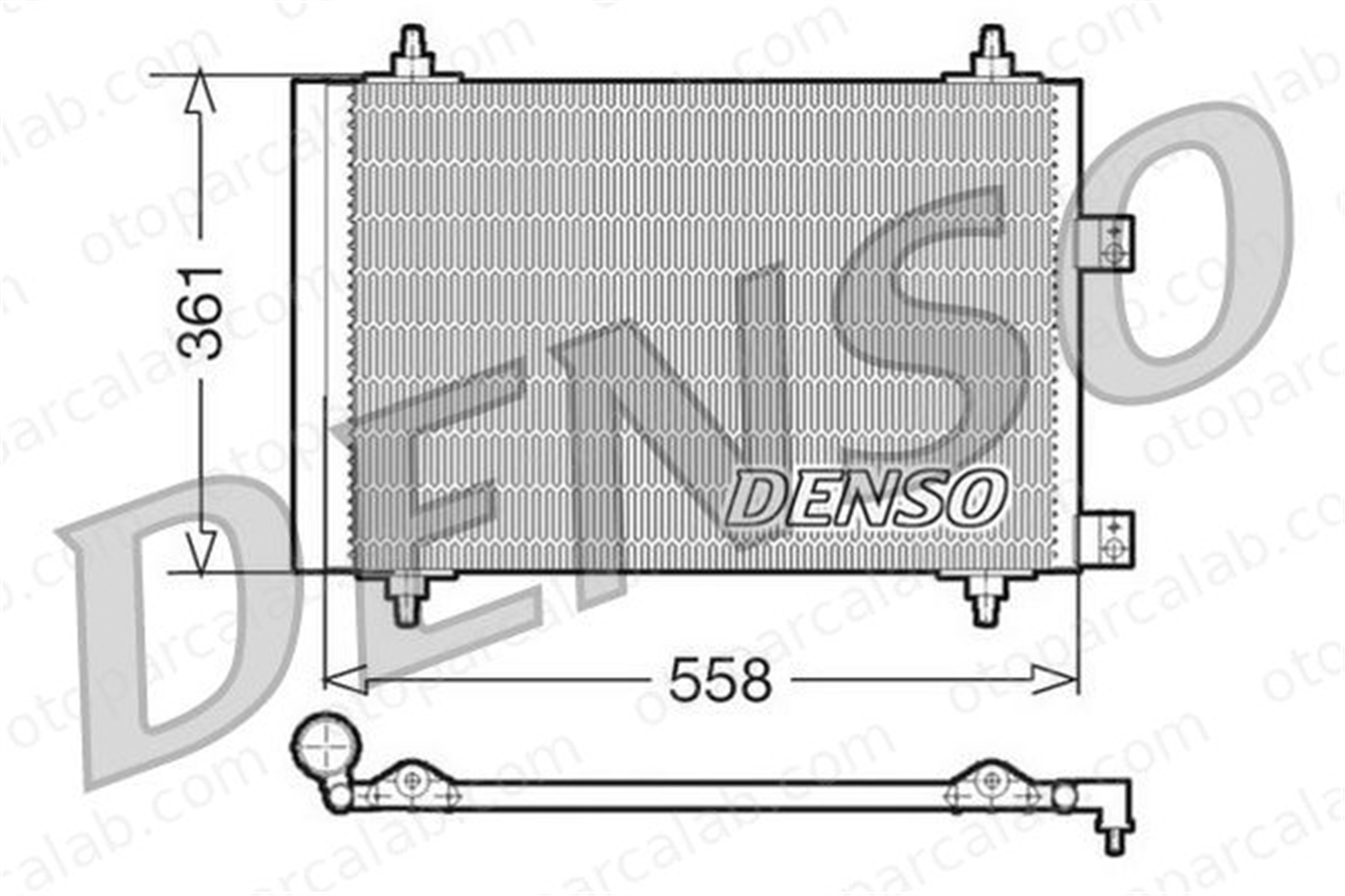 DENSO DCN21016 Klima Radyatörü PEUGEOT 307 Break 307 SW 6453FH 6453FP