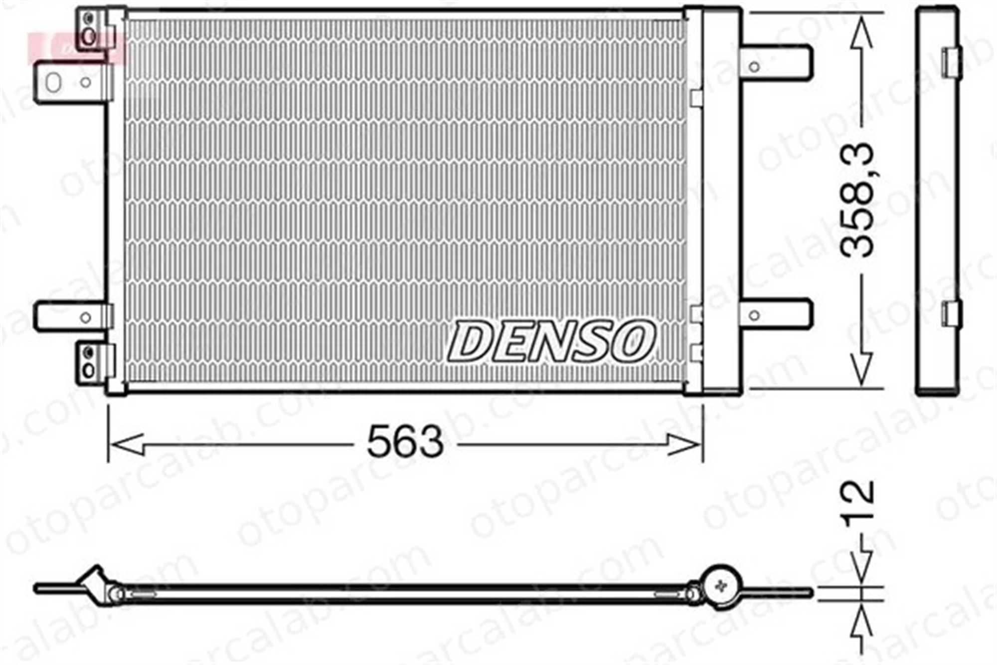 DENSO DCN21032 Klima Radyatörü PEUGEOT 308 II 308 SW II 3644520 3552498