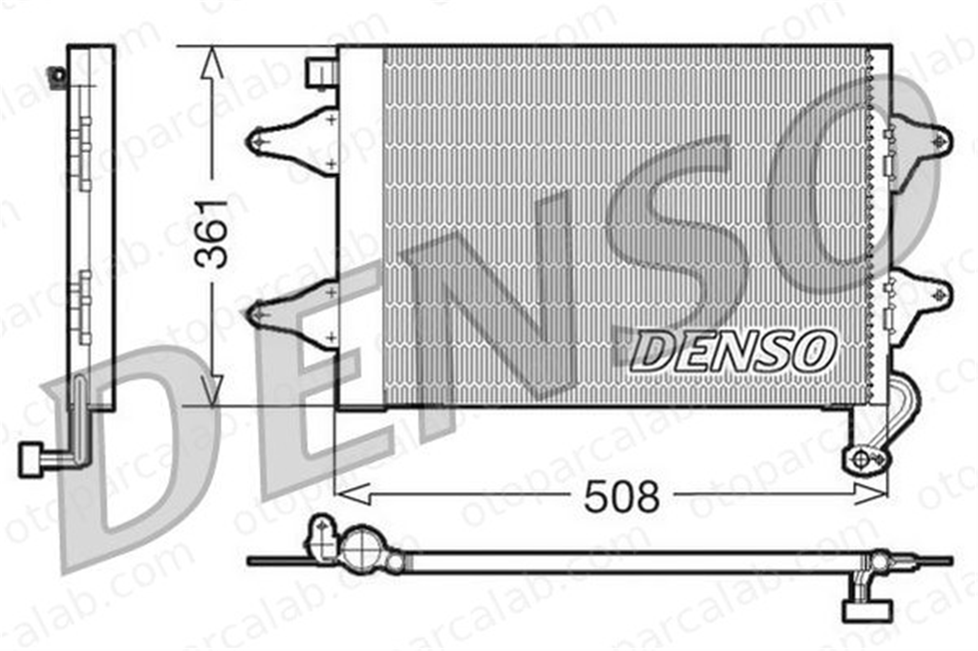 DENSO DCN27004 Klima Radyatörü SEAT IBIZA III VW POLO 6Q0820411K 6Q0820411B