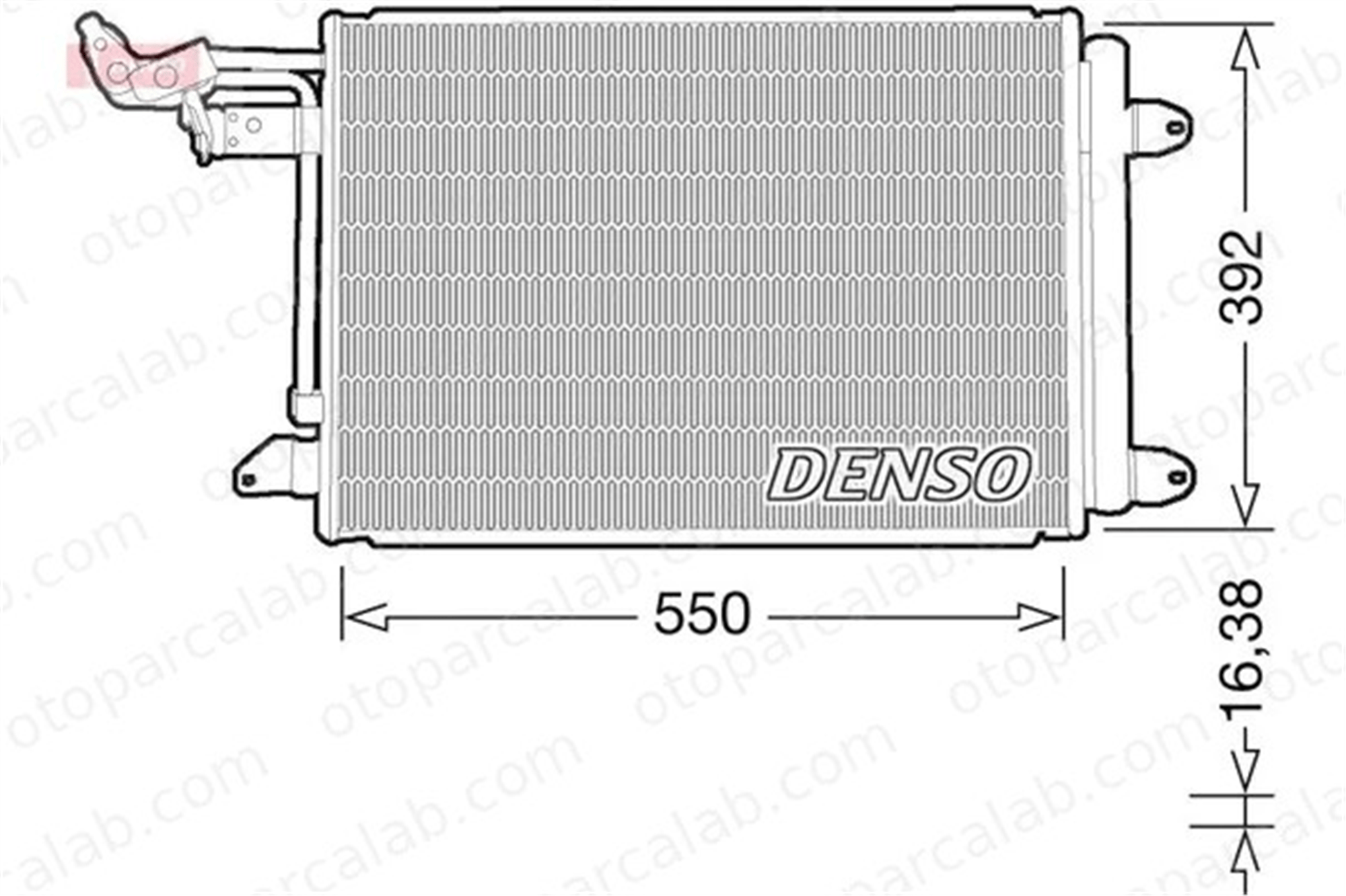 DENSO DCN32032 Klima Radyatörü SKODA OCTAVIA II Combi AUDI A3 1K0820411AC 1K0820411AH