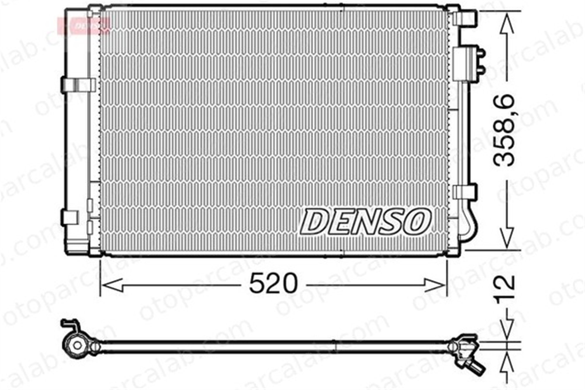 DENSO DCN41011 Klima Radyatörü HYUNDAI i20 I KIA RIO III 976061R000