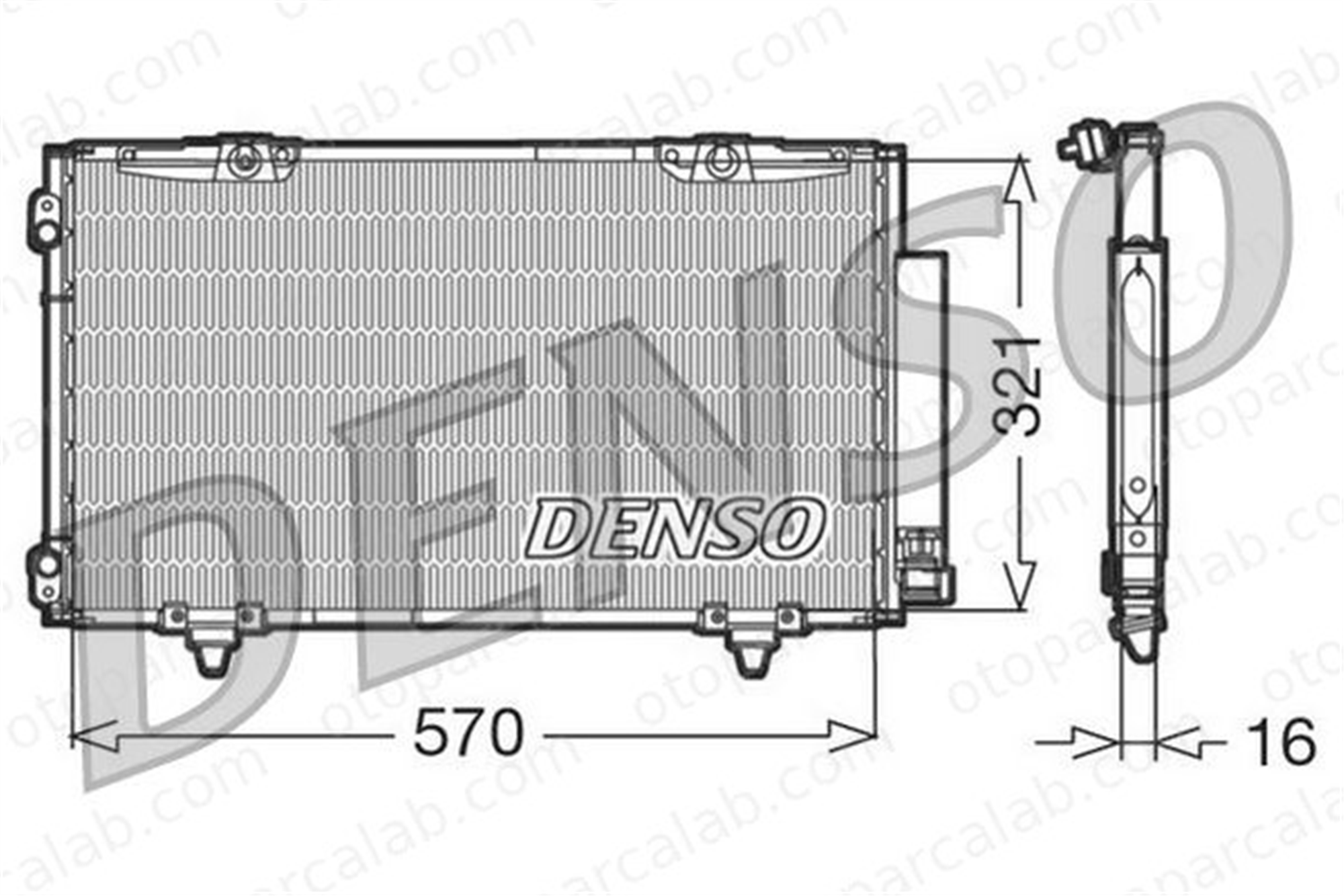 DENSO DCN50011 Klima Radyatörü TOYOTA AVENSIS AVENSIS Liftback 8845005010 8845005070