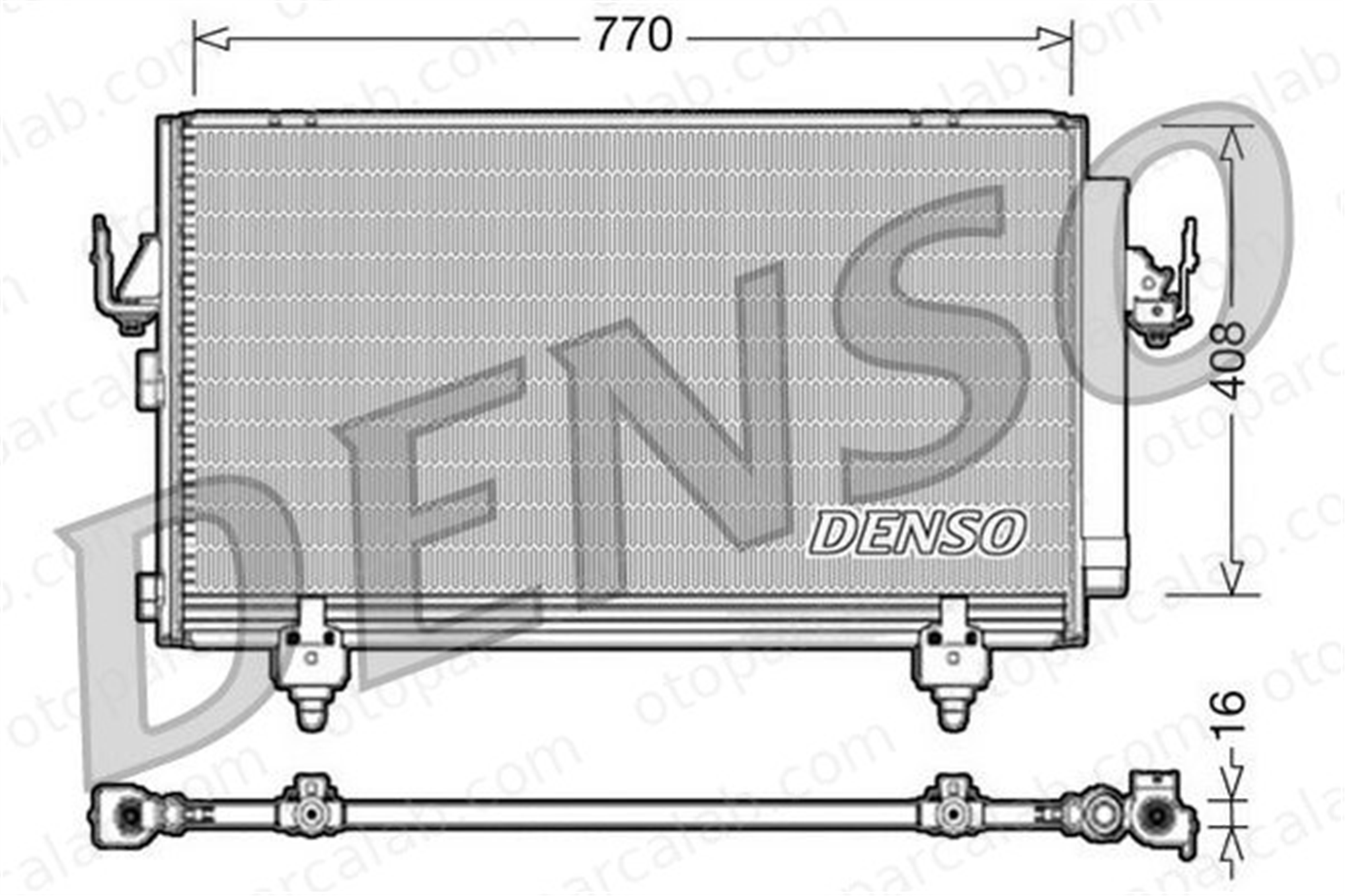 DENSO DCN50031 Klima Radyatörü TOYOTA RAV 4 II 8846042070 8846042090