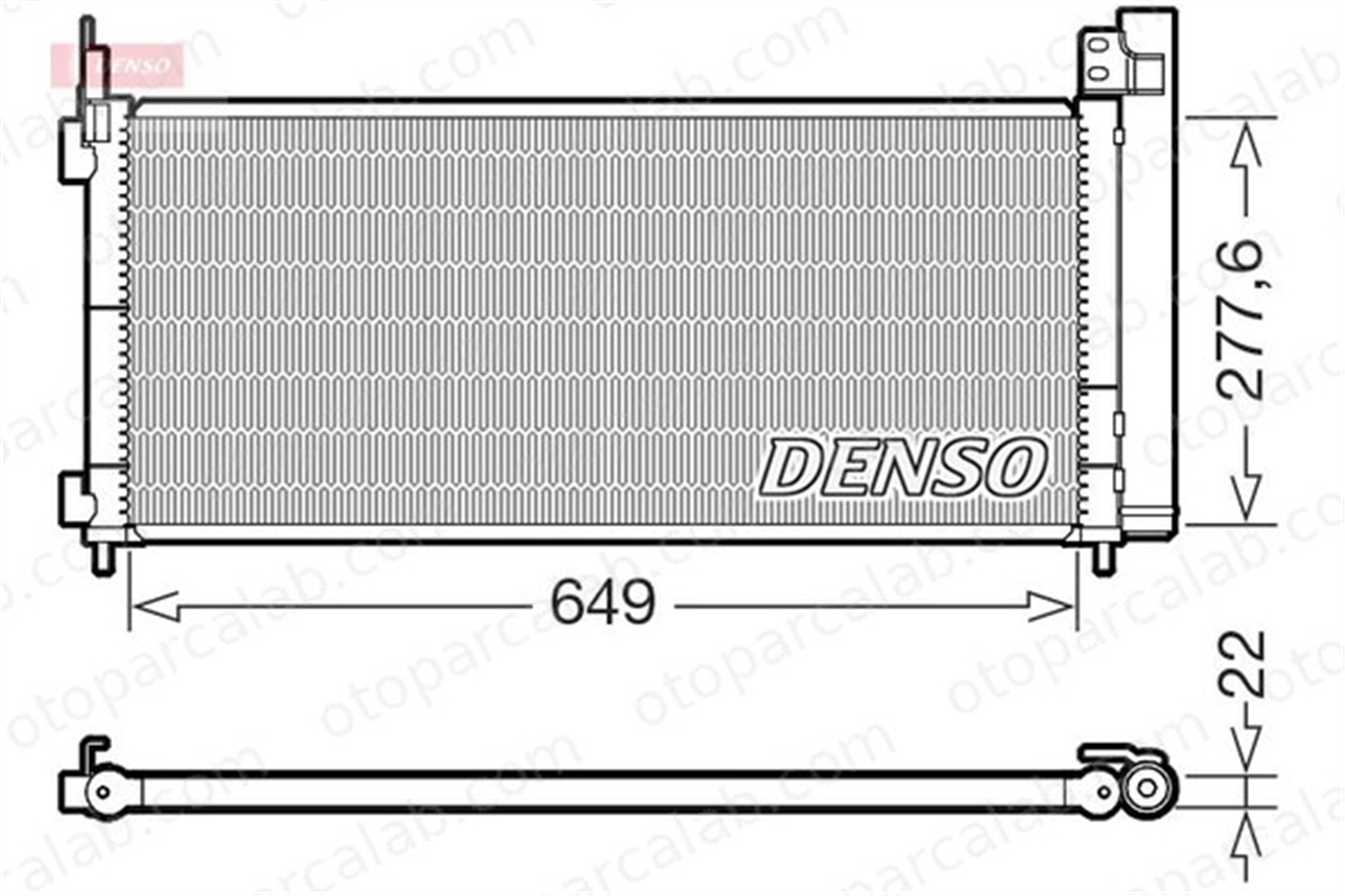 DENSO DCN51021 Klima Radyatörü LEXUS NX 8846078030