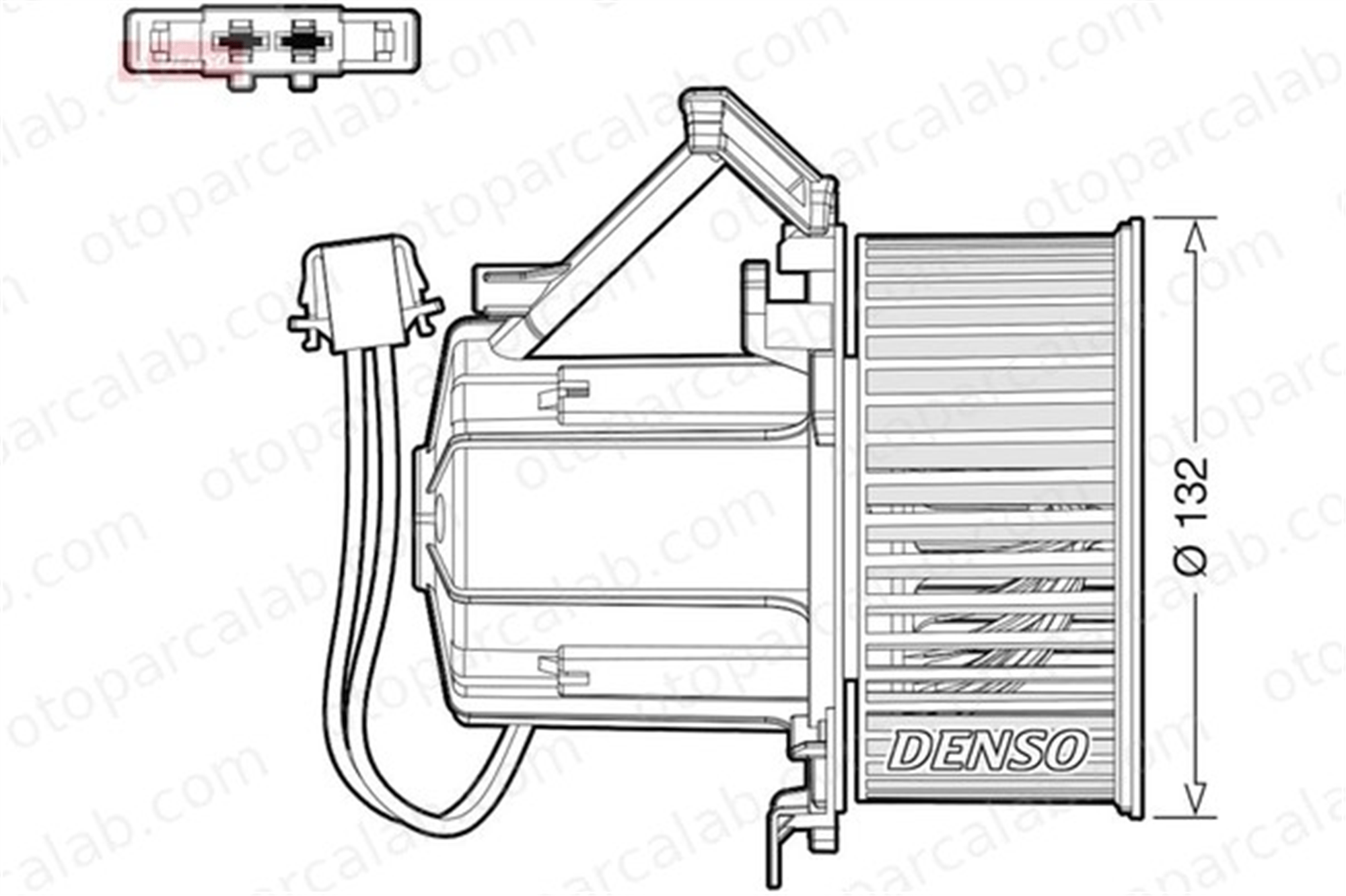 DENSO DEA02009 Kalorifer Motoru AUDI A4 B8 Avant A4 B8 DEA02009 8K1820021A