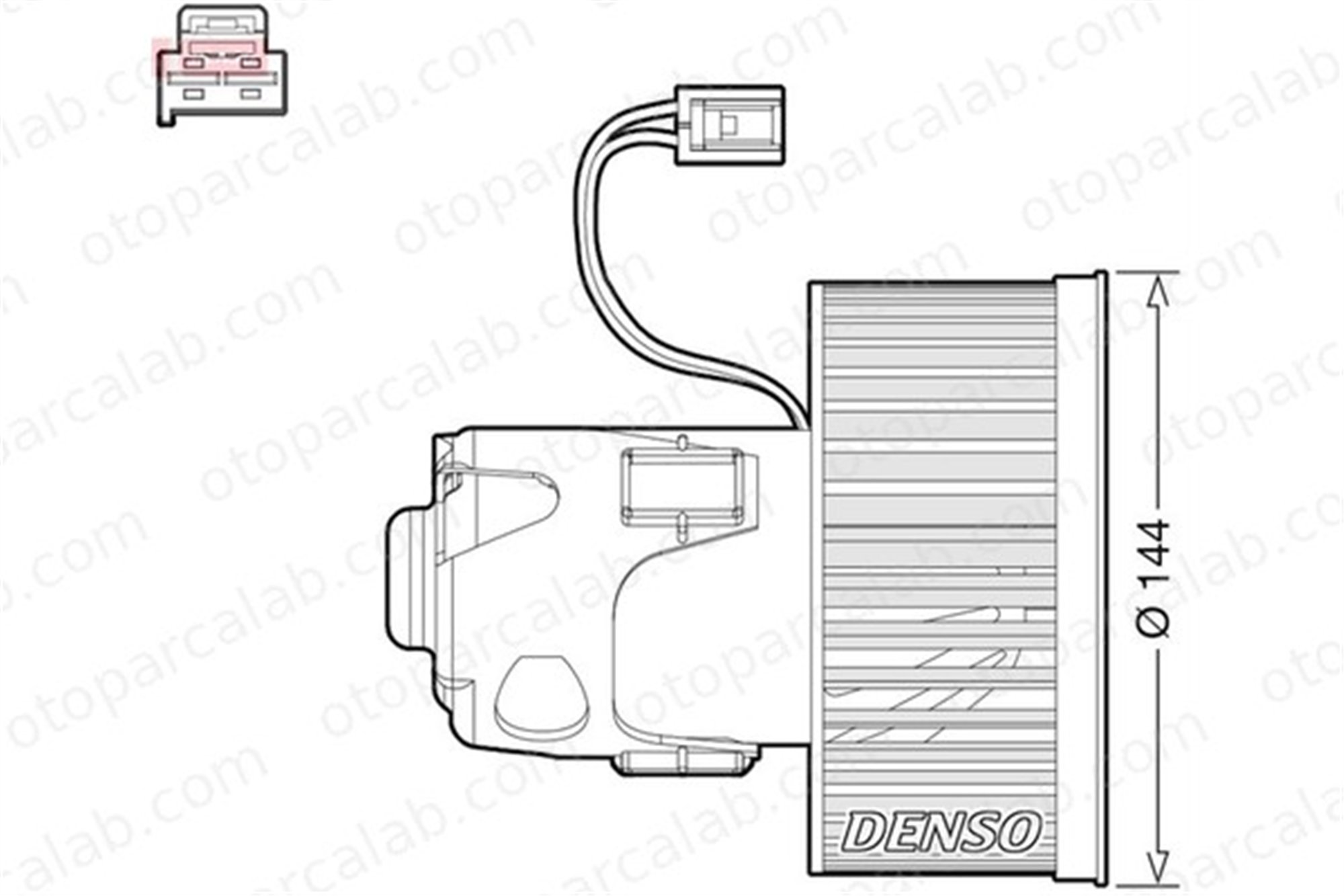 DENSO DEA05008 Kalorifer Motoru BMW 5 5 Touring 64119242607