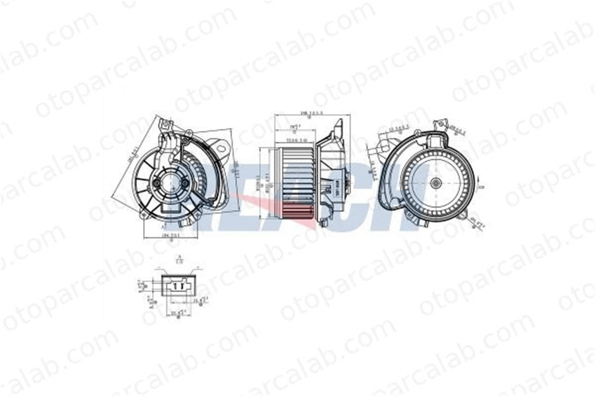 DENSO DEA09047 Kalorifer Motoru OPEL CORSA D FIAT GRANDE PUNTO 1845152 77364953