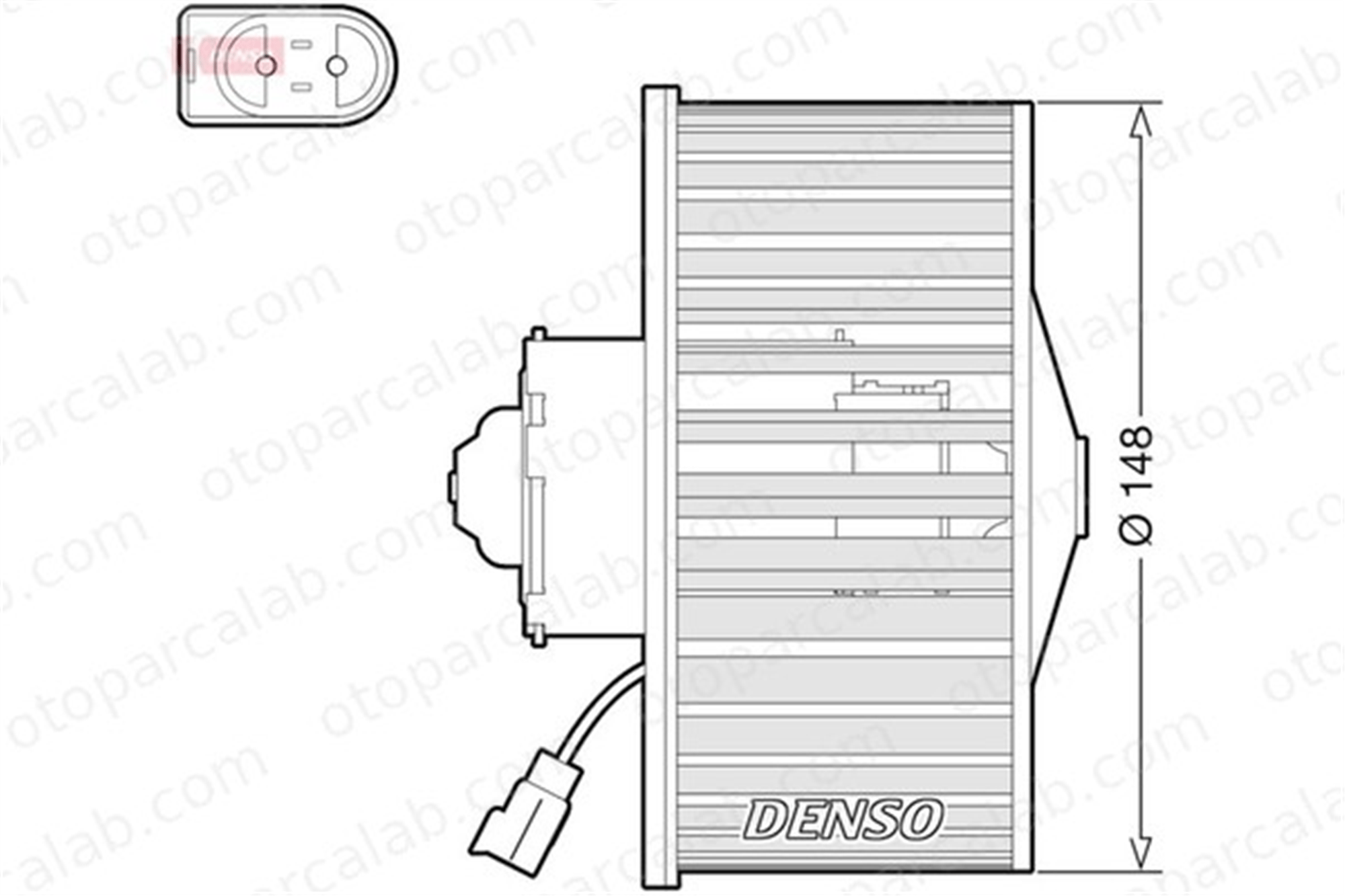 DENSO DEA10054 Kalorifer Motoru FORD FIESTA IV FIESTA Kasa/büyük limuzin 96FW18565AD 96FW18565AE