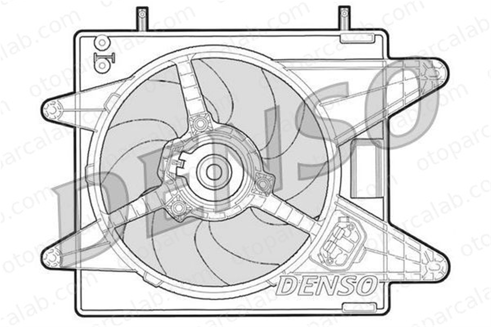 DENSO DER09001 Radyatör Fan ve Motoru FIAT BRAVO I BRAVA 46550400
