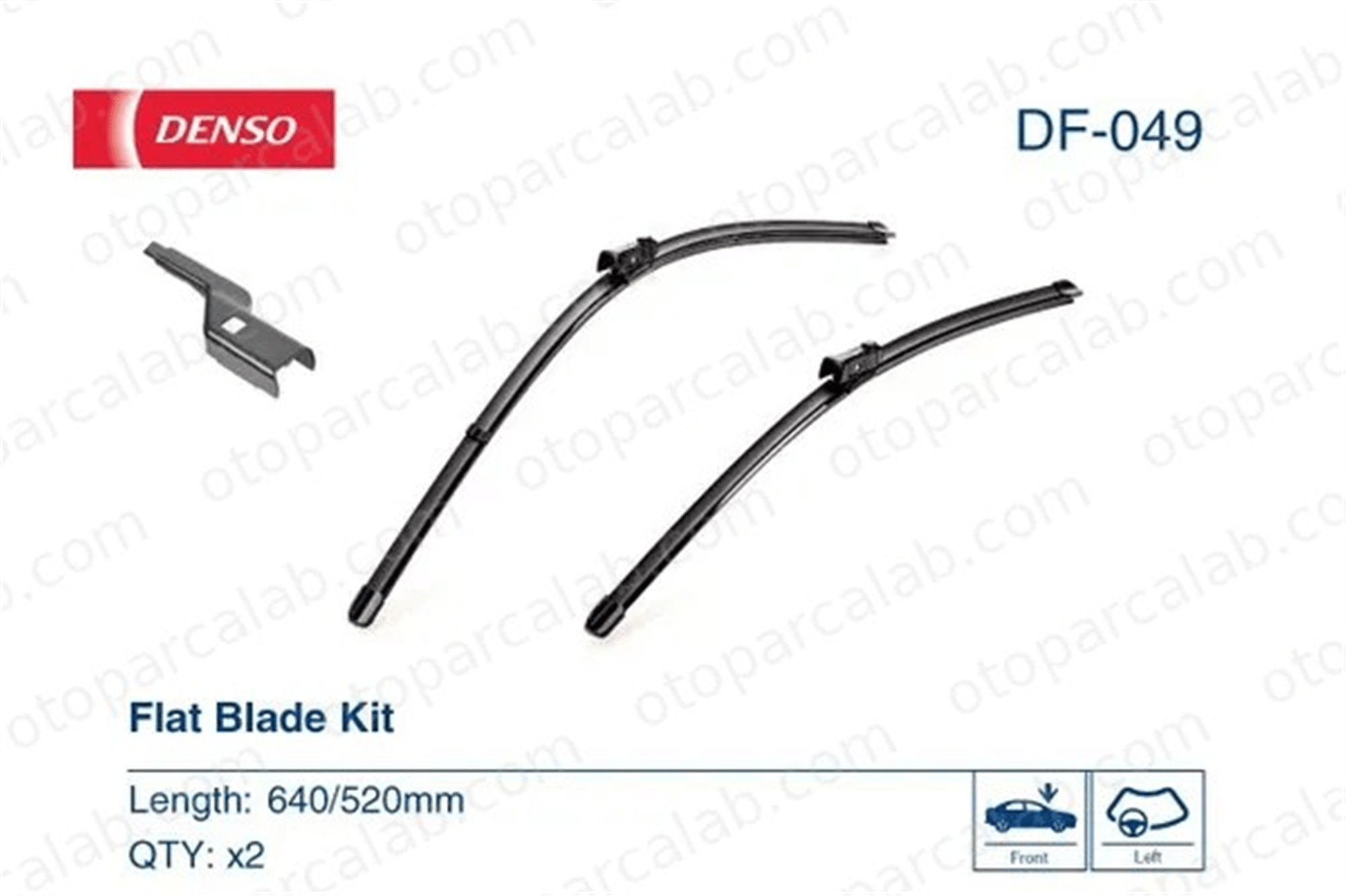 DENSO DF-049 Silecek Süpürgesi Ön Muz Tip 640/520 mm - 25/20 inç AUDI A6 C7 A6 C7 Avant 4G1998002A 4G1955425