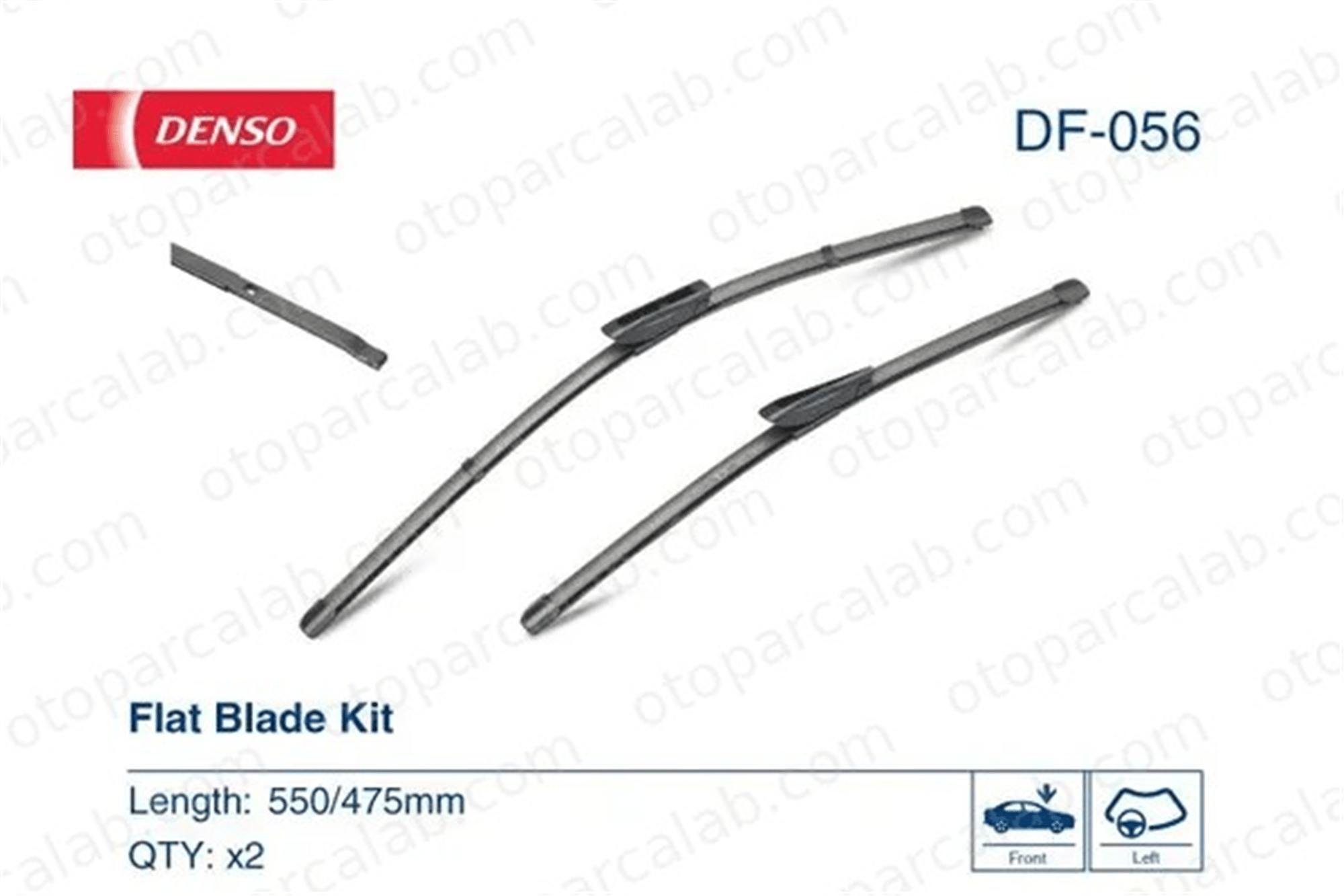DENSO DF-056 Silecek Süpürgesi Ön 530/475 mm - 21/19 inç DACIA DUSTER LOGAN II 288905401R 288900464R