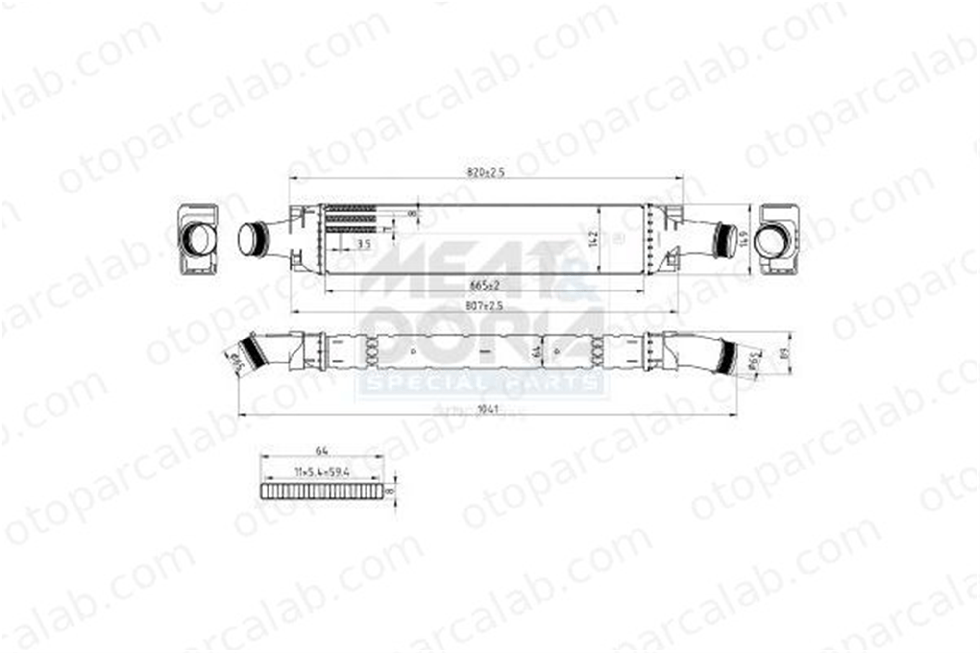 DENSO DIT02017 Turbo Radyatörü AUDI A4 B9 A4 B9 Avant 8W0145805AD 8W0145805