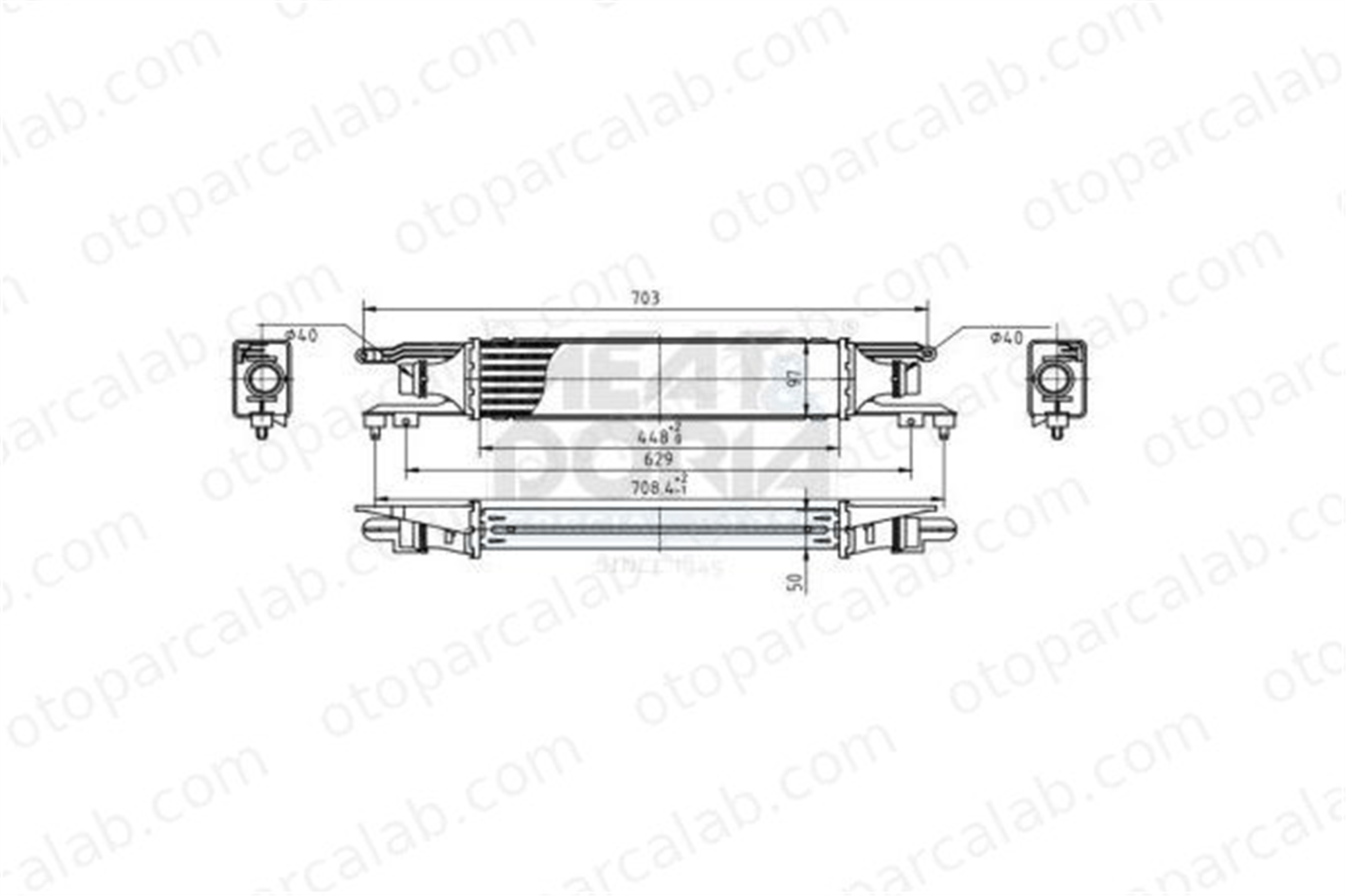 DENSO DIT20002 Turbo Radyatörü OPEL CORSA D CORSA D Kasa/eğik arka 6302080 55702194