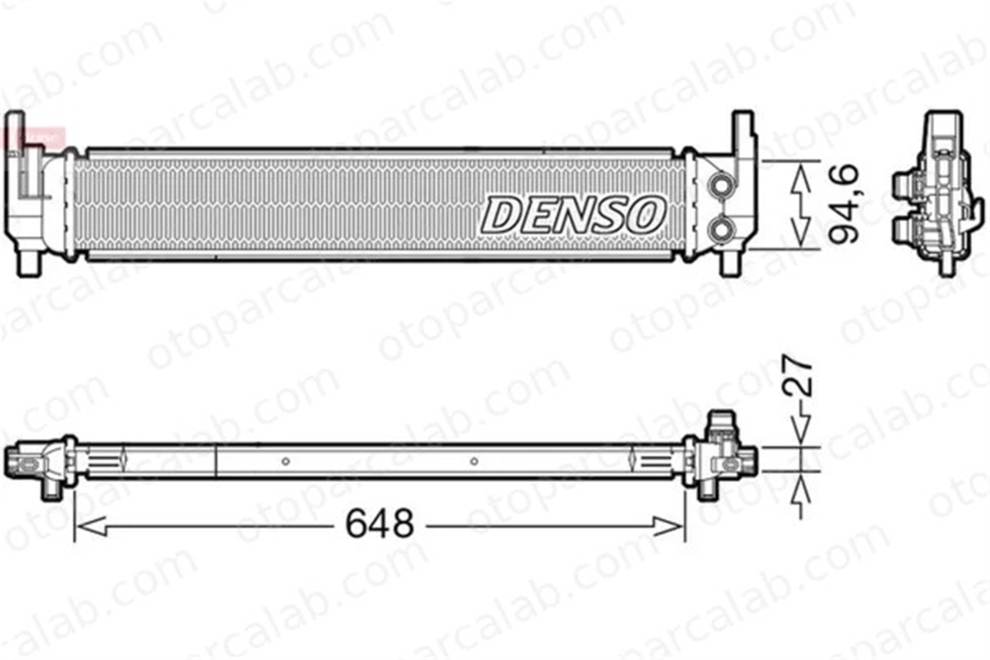 DENSO DRM02042 Su Radyatörü VW GOLF VII AUDI A3 Limousine 5Q0121251EL