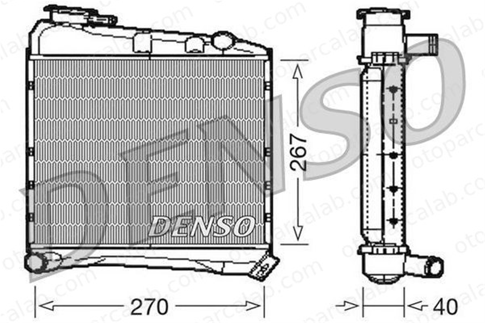 DENSO DRM03020 Su Radyatörü ROVER MINI Hatchback MINI Cabrio DRM03020 GRD172
