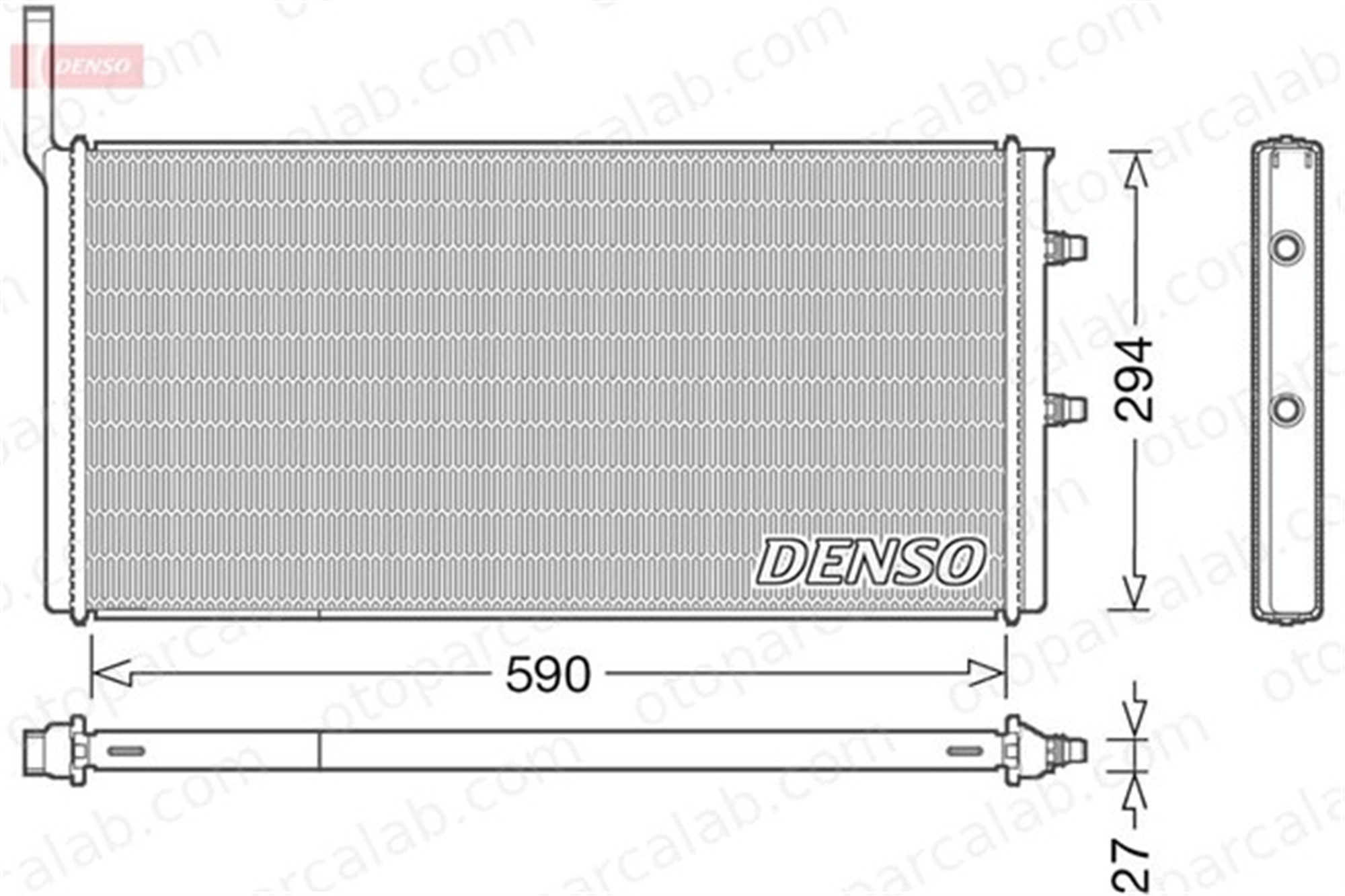 DENSO DRM05009 Su Radyatörü BMW 5 5 Gran Turismo DRM05009 17117601832