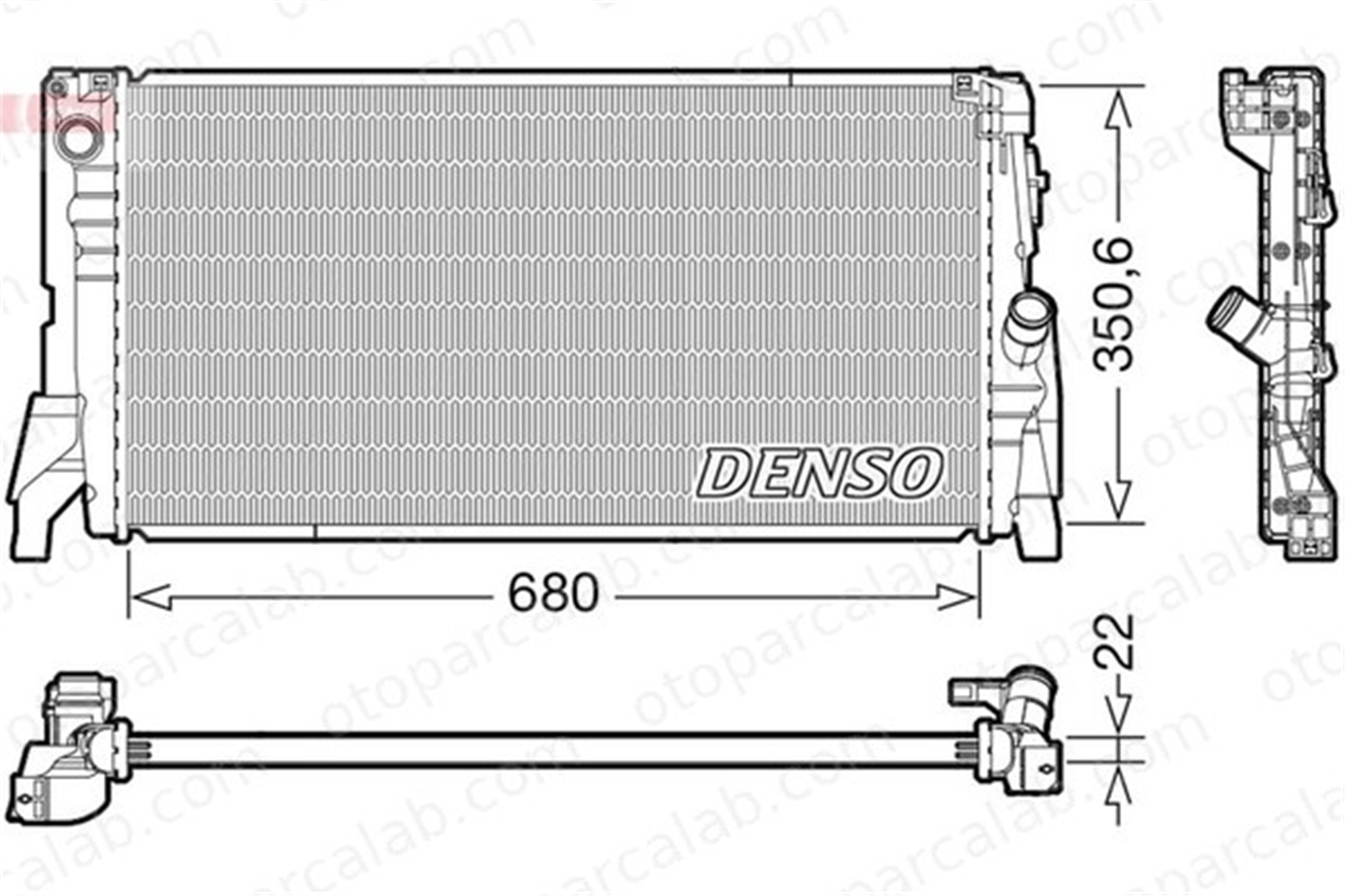 DENSO DRM05118 Su Radyatörü MINI MINI DRM05118 17117617593