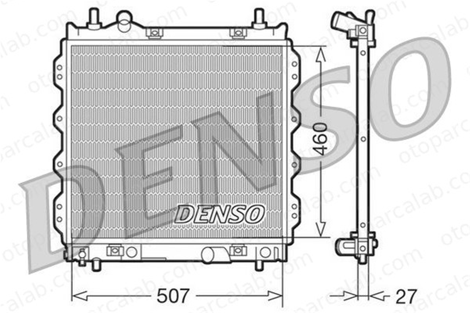 DENSO DRM06005 Su Radyatörü CHRYSLER PT CRUISER DRM06005 5017404AD