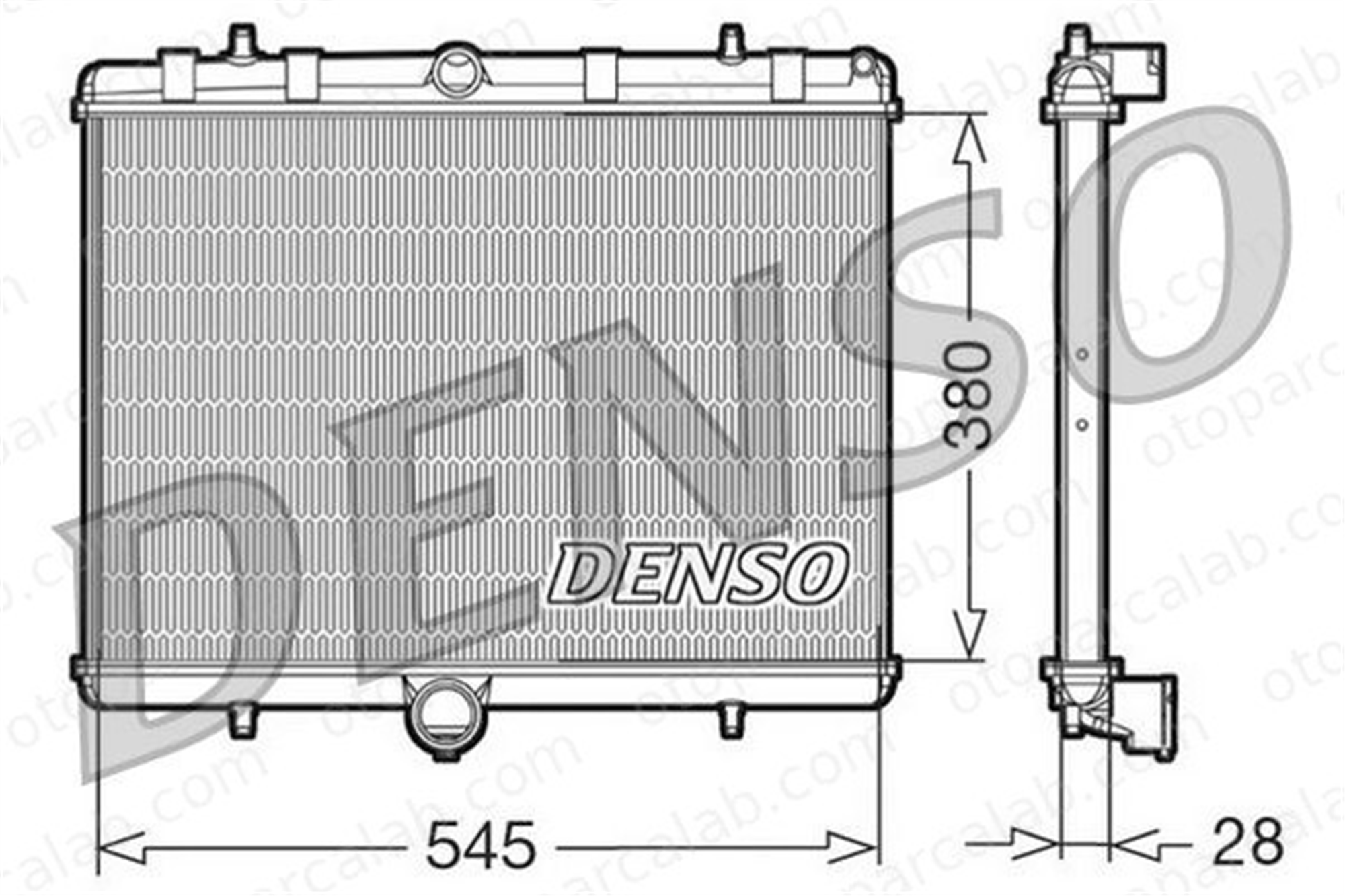 DENSO DRM07060 Su Radyatörü CITROËN JUMPY JUMPY Panelvan/Van DRM07060 1330Q7
