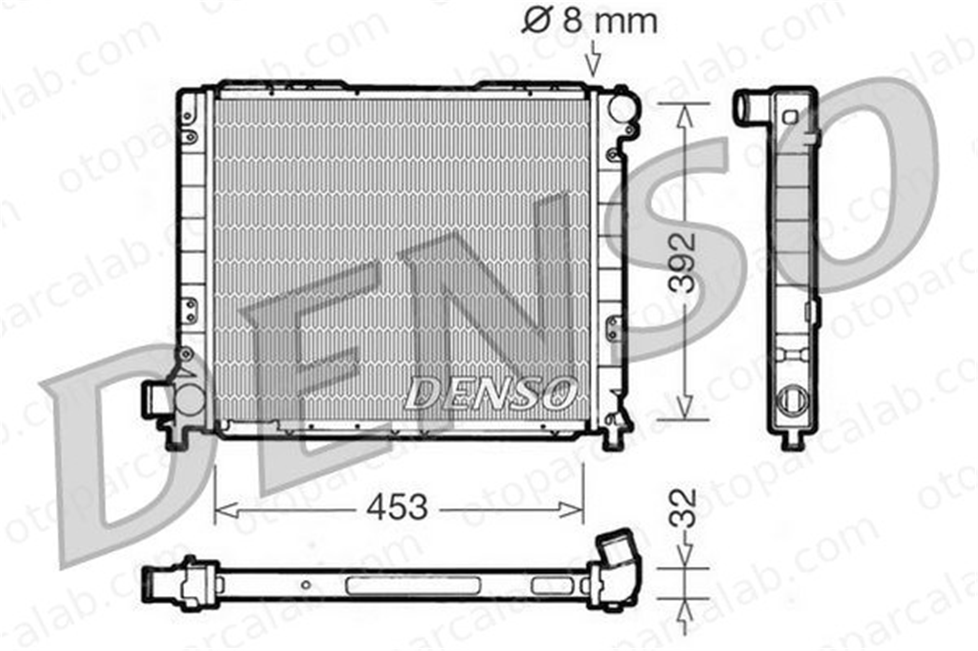 DENSO DRM09052 Su Radyatörü FIAT CROMA DRM09052 82464875
