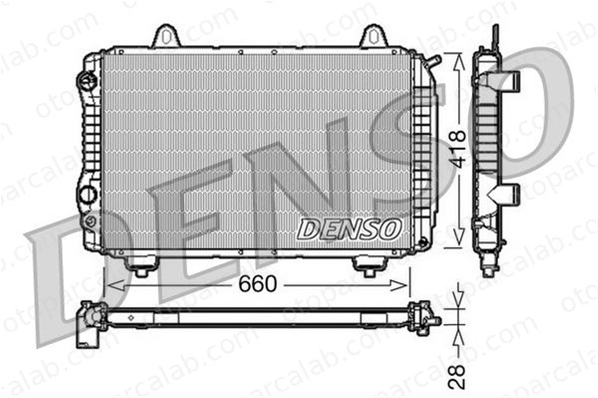 DENSO DRM09071 Su Radyatörü FIAT DUCATO Panorama DUCATO Panelvan/Van DRM09071 5933429
