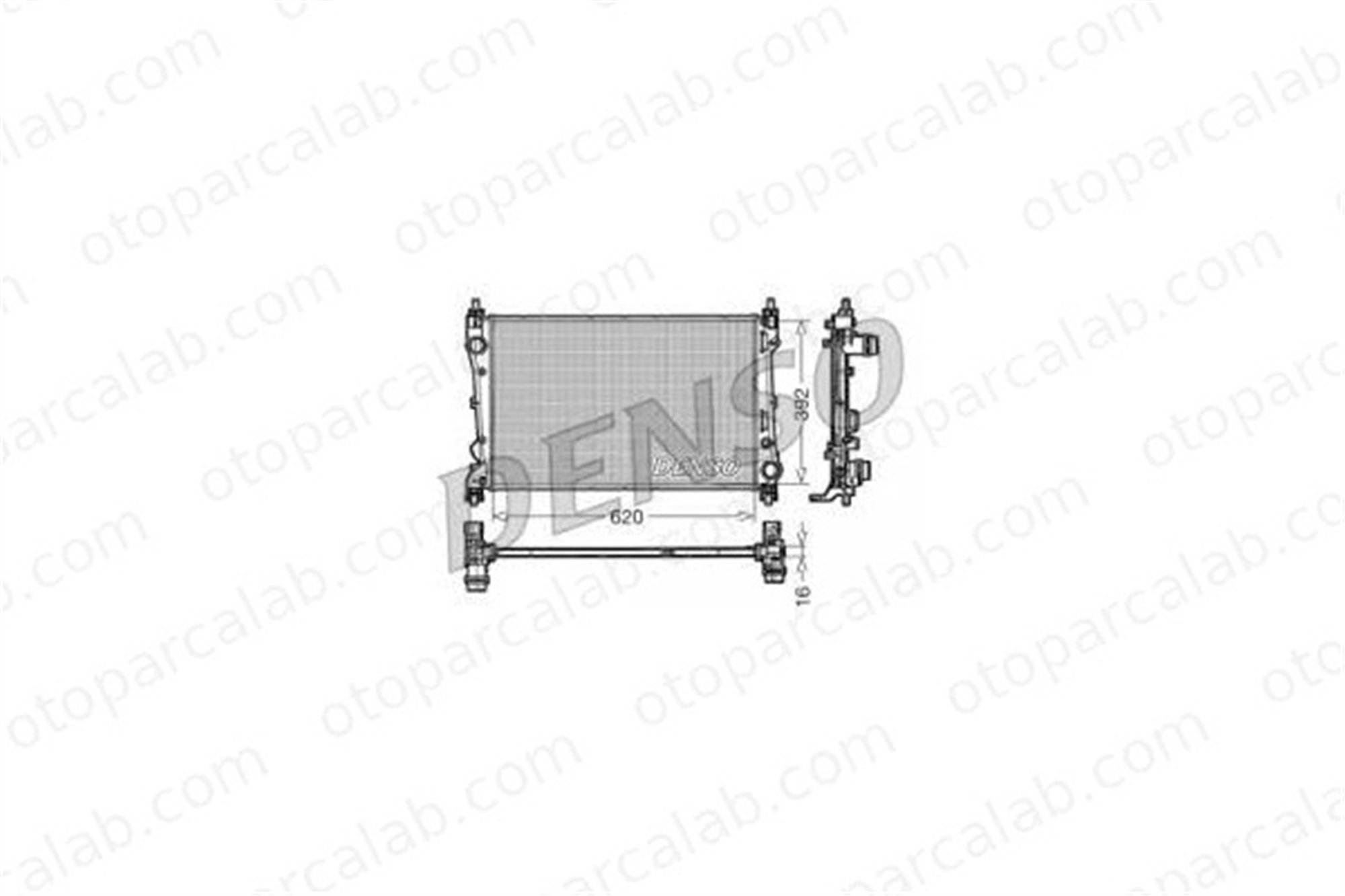 DENSO DRM09113 Su Radyatörü FIAT DOBLO Cargo DOBLO Minibüs/Otobüs 51812209 51938013