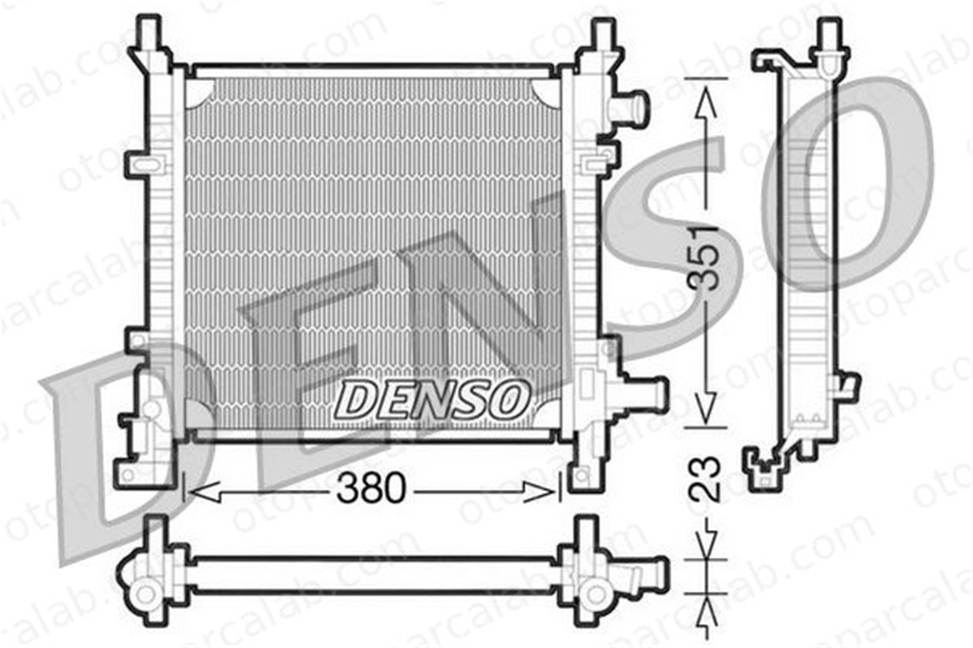 DENSO DRM10061 Su Radyatörü FORD KA XS5H8005EA 97KB8005CA