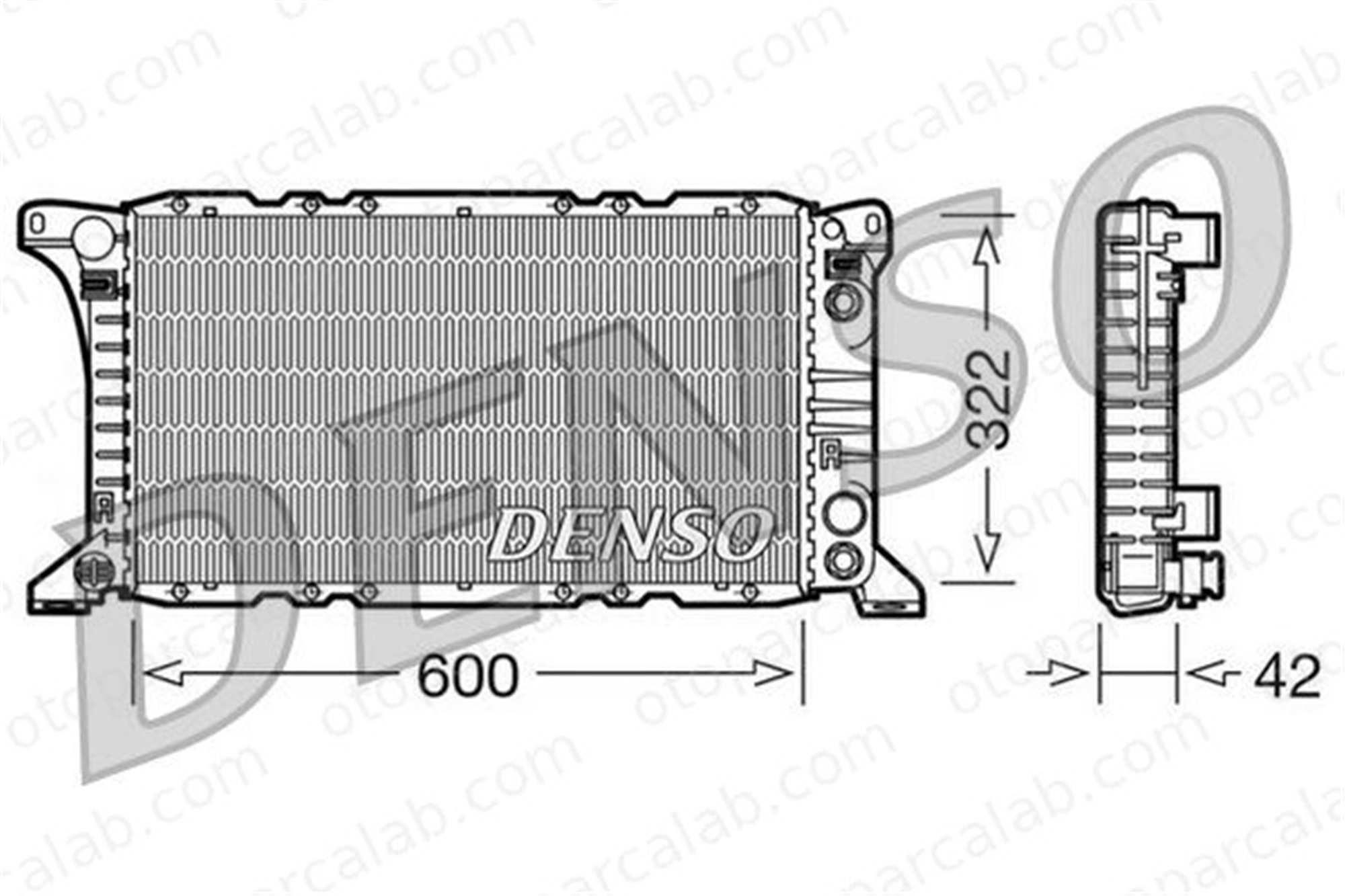 DENSO DRM10092 Su Radyatörü FORD TRANSIT Minibüs/Otobüs TRANSIT Panelvan/Van DRM10092 86VB8005AA